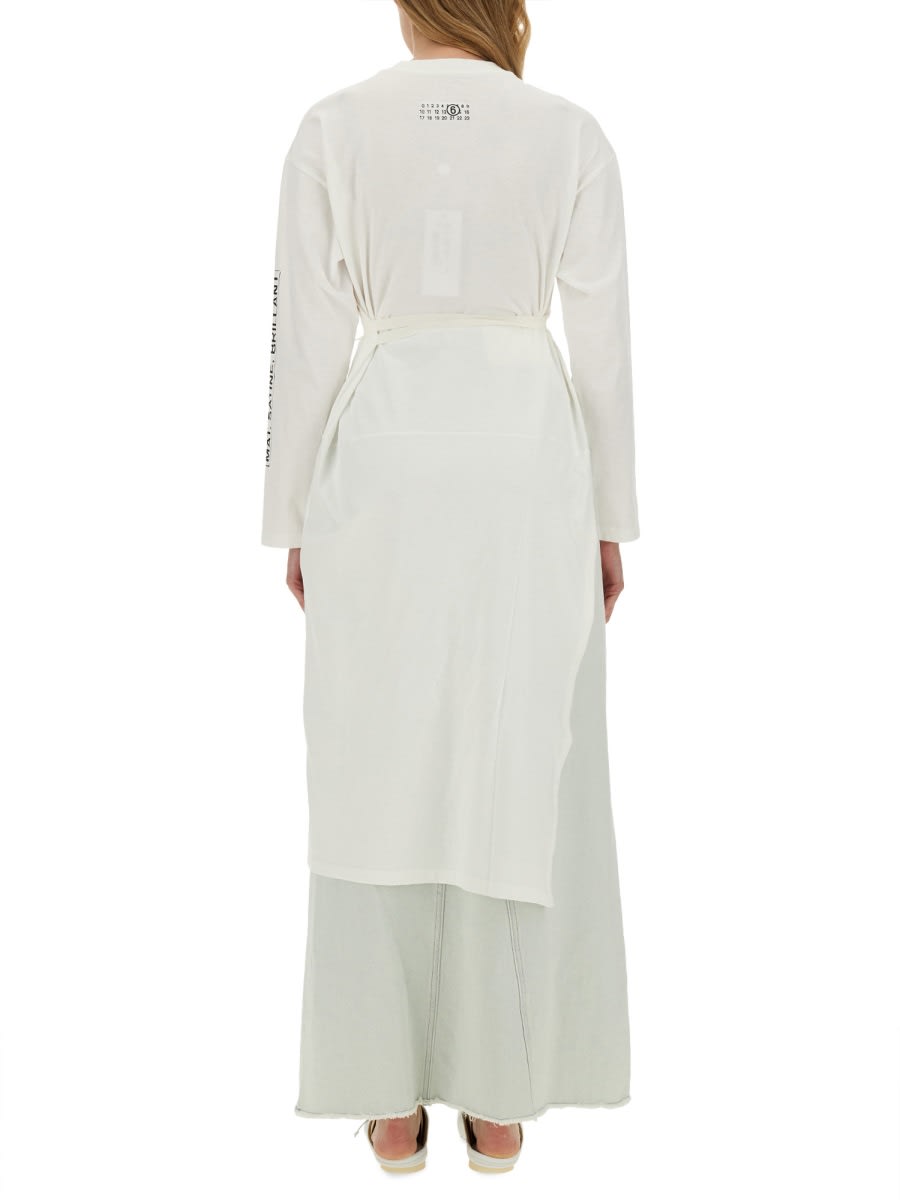 Mm6 Maison Margiela Jersey T-shirt In White