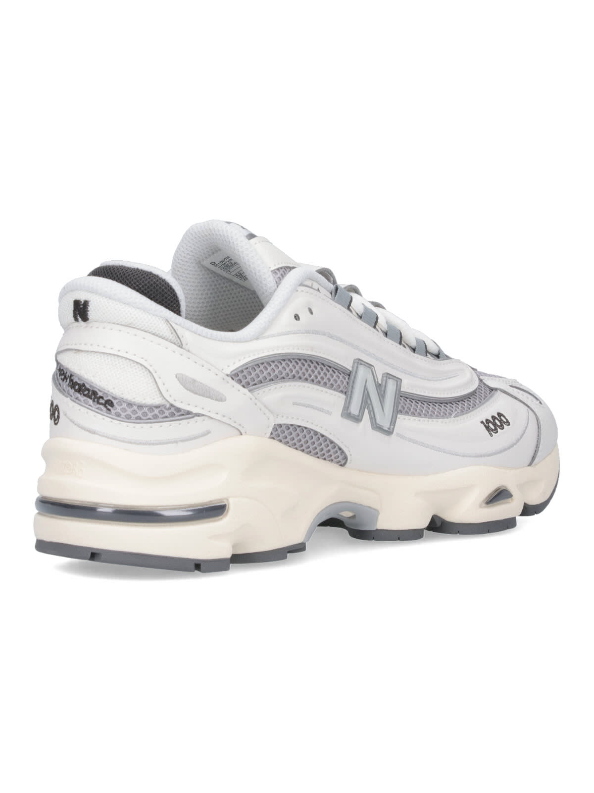 New Balance Mens Sea Salt Sea Salt 1000 Suede And Mesh Low-top Trainers In White