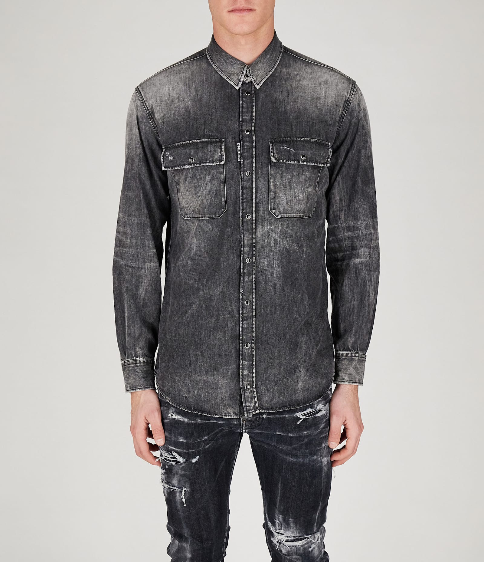 Shop Dsquared2 Shirts In Black