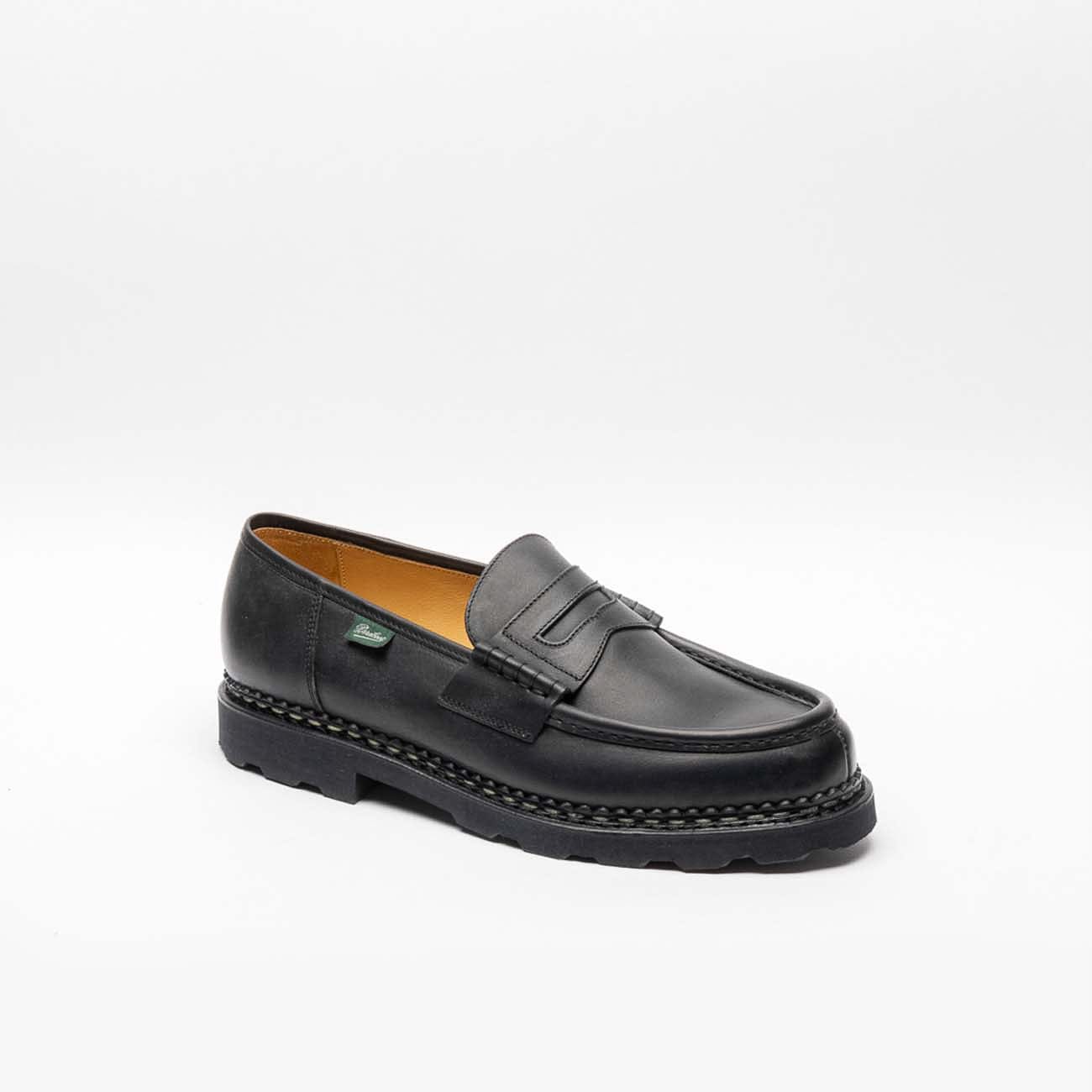 Reims Marche Black Leather Loafer