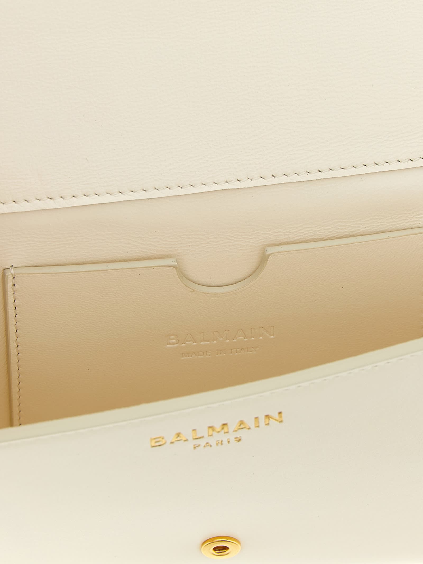 Balmain Shuffle Wallet On Chain In White