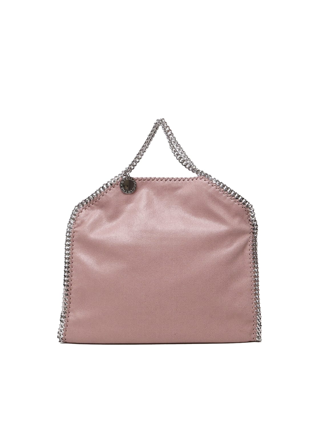 Shop Stella Mccartney Falabella Three Chain Bag In Eco-shaggy Deer In Pink