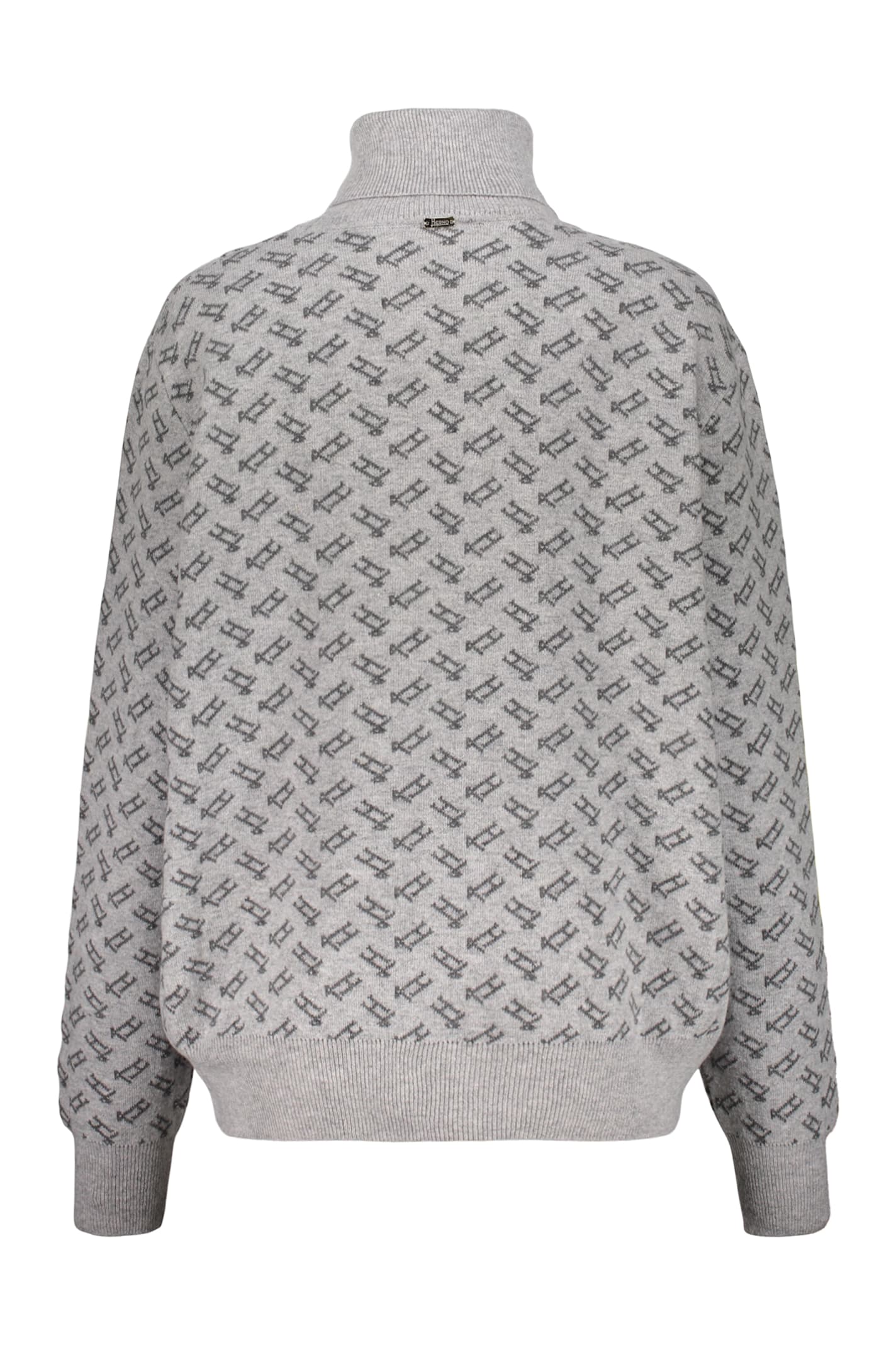 Herno Turtleneck Sweater In Gray