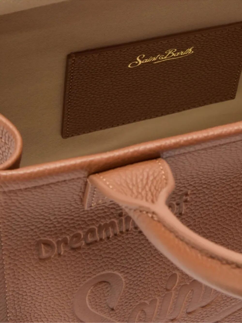 Mc2 Saint Barth Vanity Bag Midi In Brown