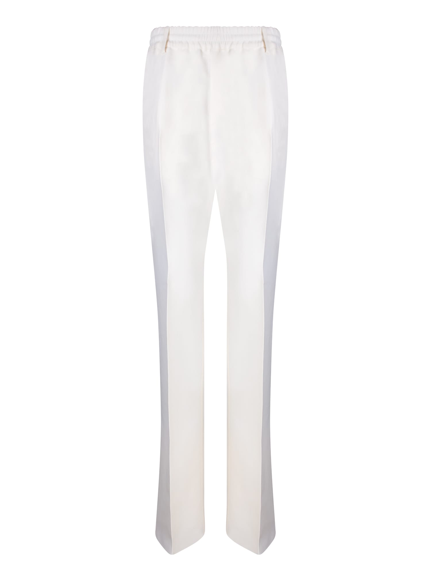 Shop Burberry White Casual Trousers