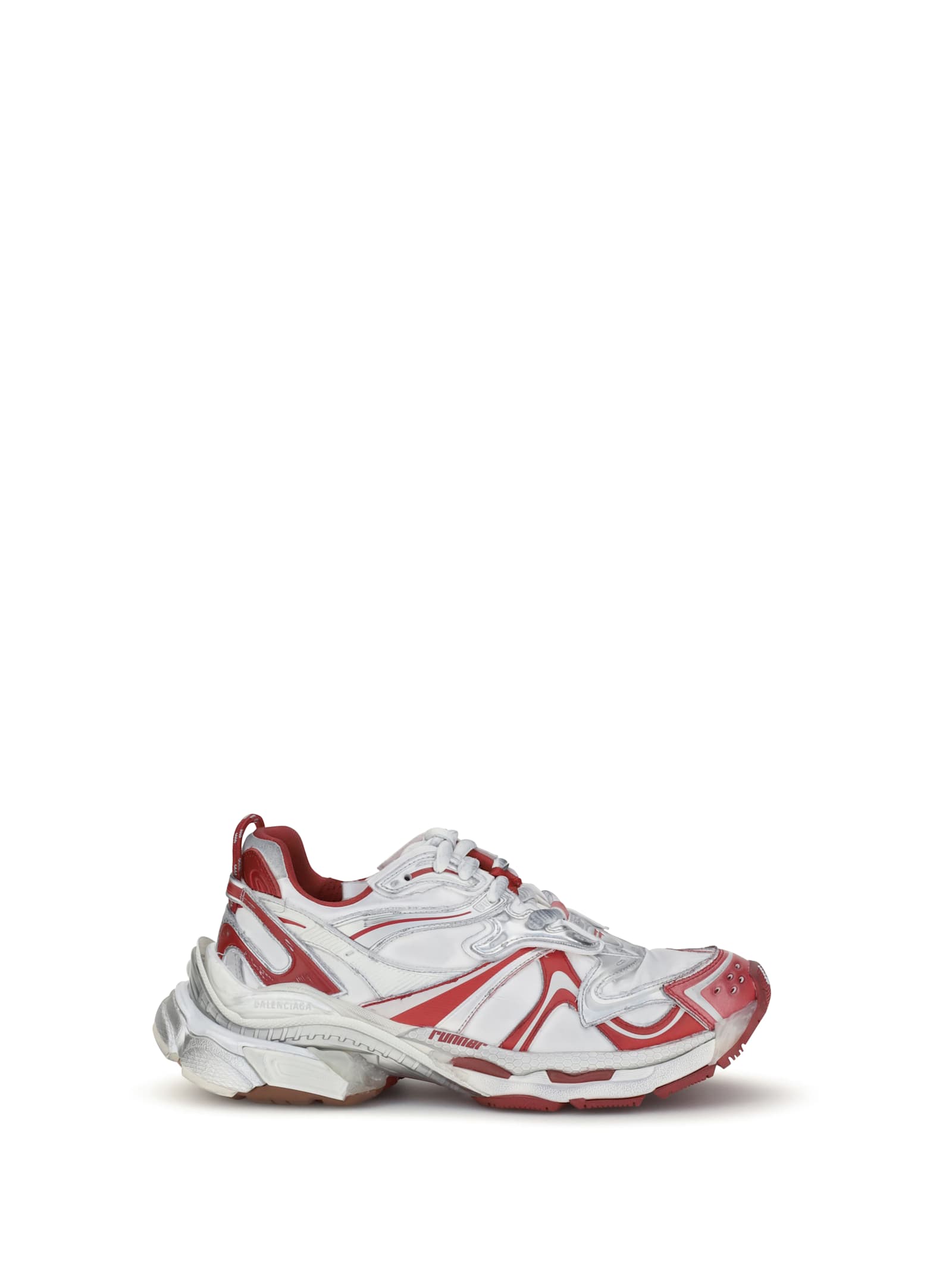 Balenciaga Runner 2.0 Size-detail Sneakers In Gray