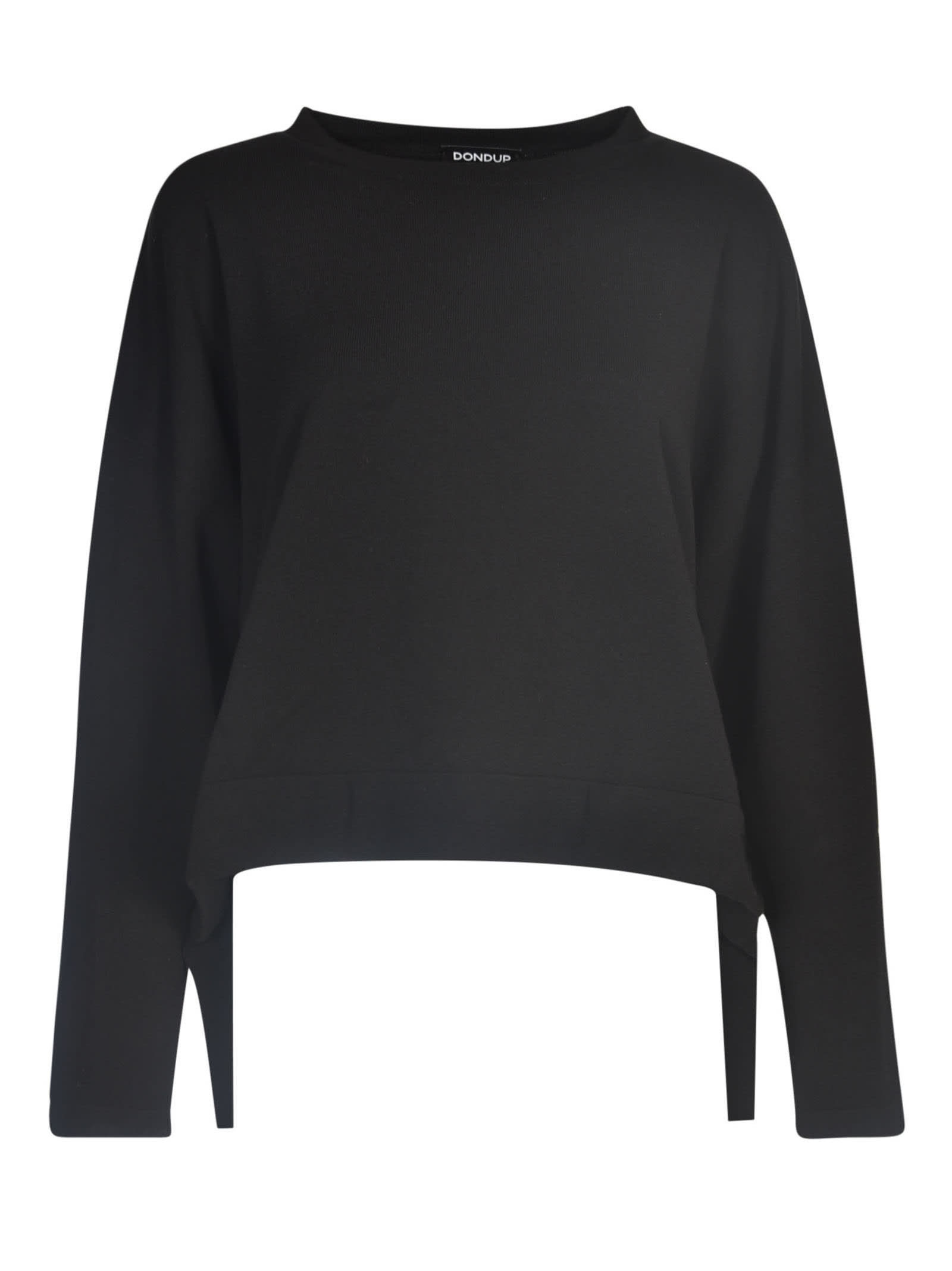 Round Neck Plain Cropped Sweater