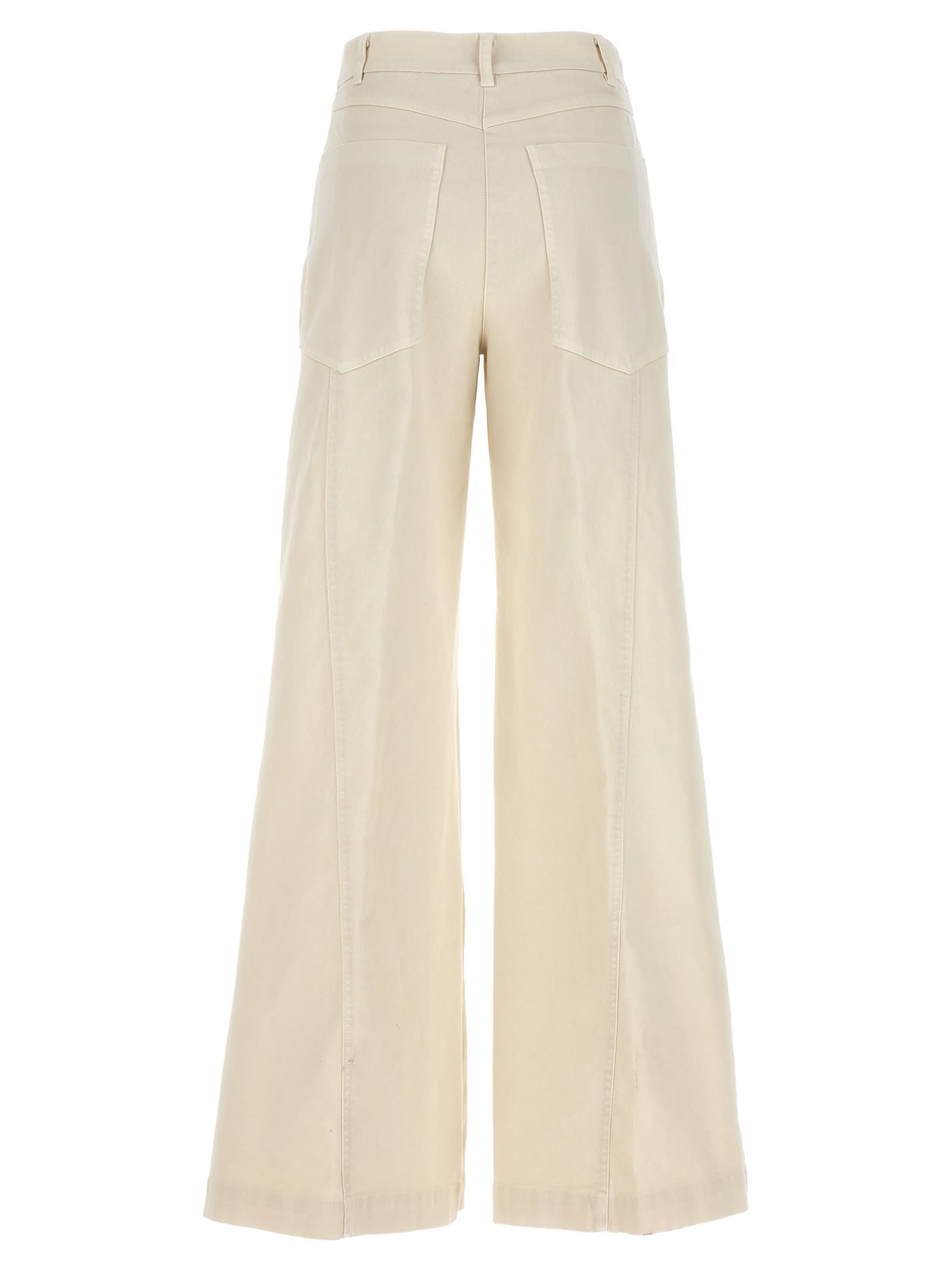 Shop Nude Cargo Pants In White