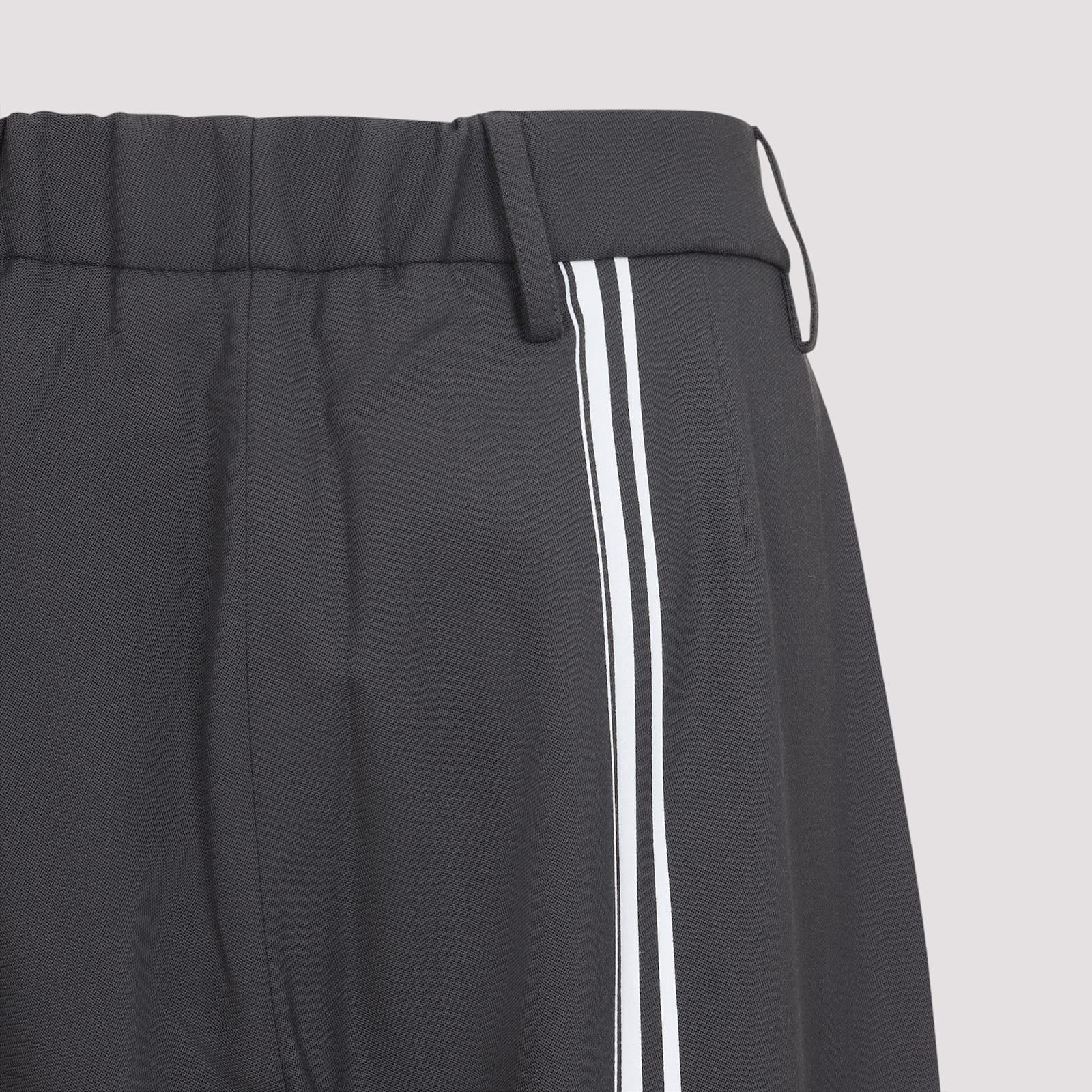Mordecai Pleated Side-stripe Trousers In Gray