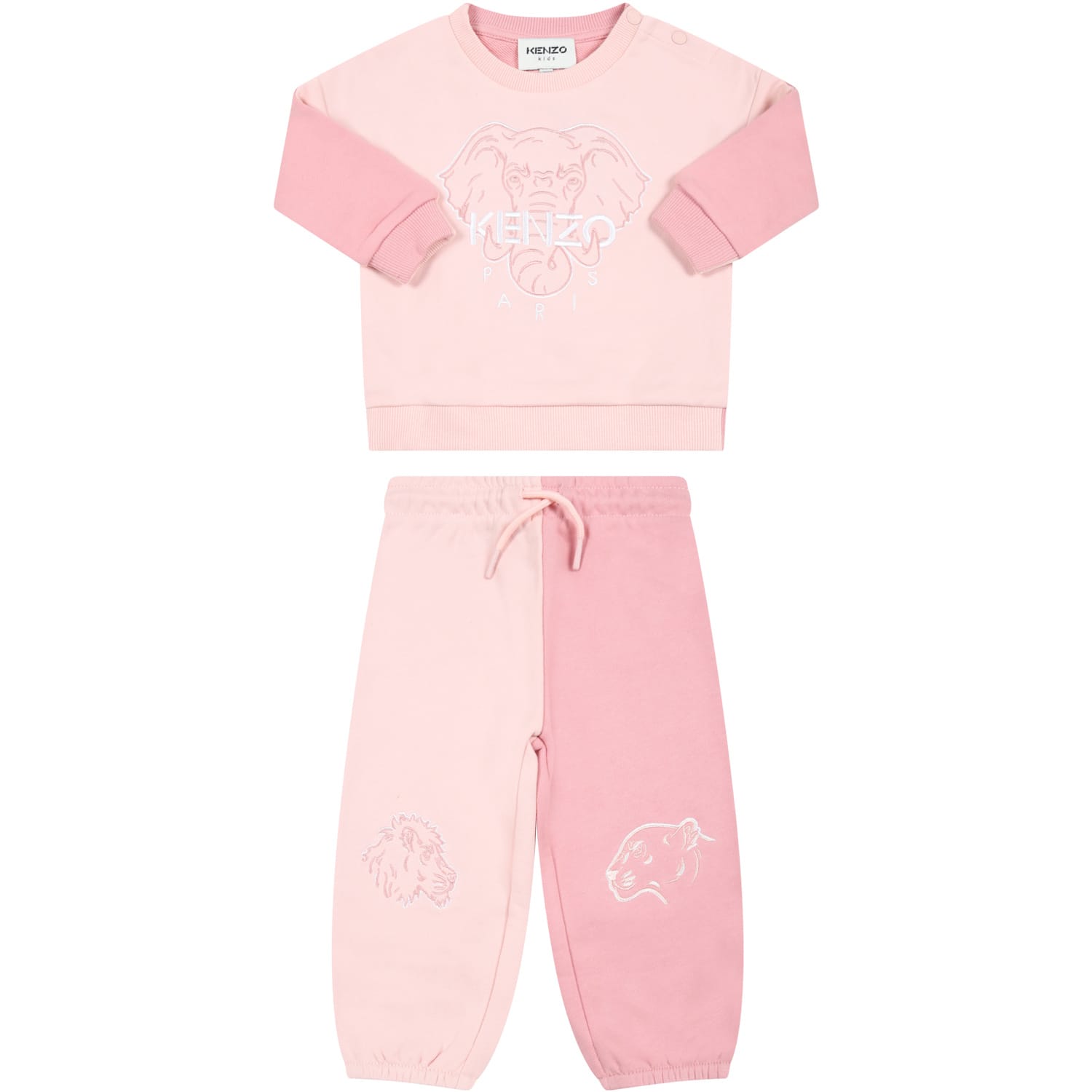 Kenzo Kids Multicolor Tracksuit For Baby Girl