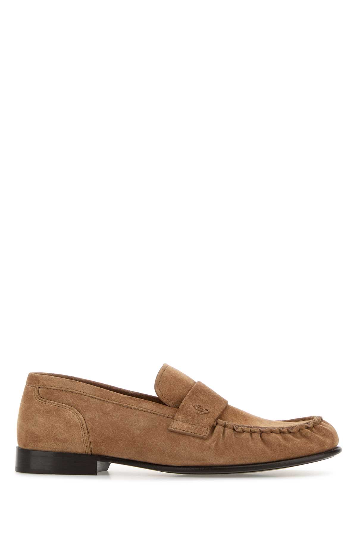 Jimmy Choo Camel Suede Ellis Loafers