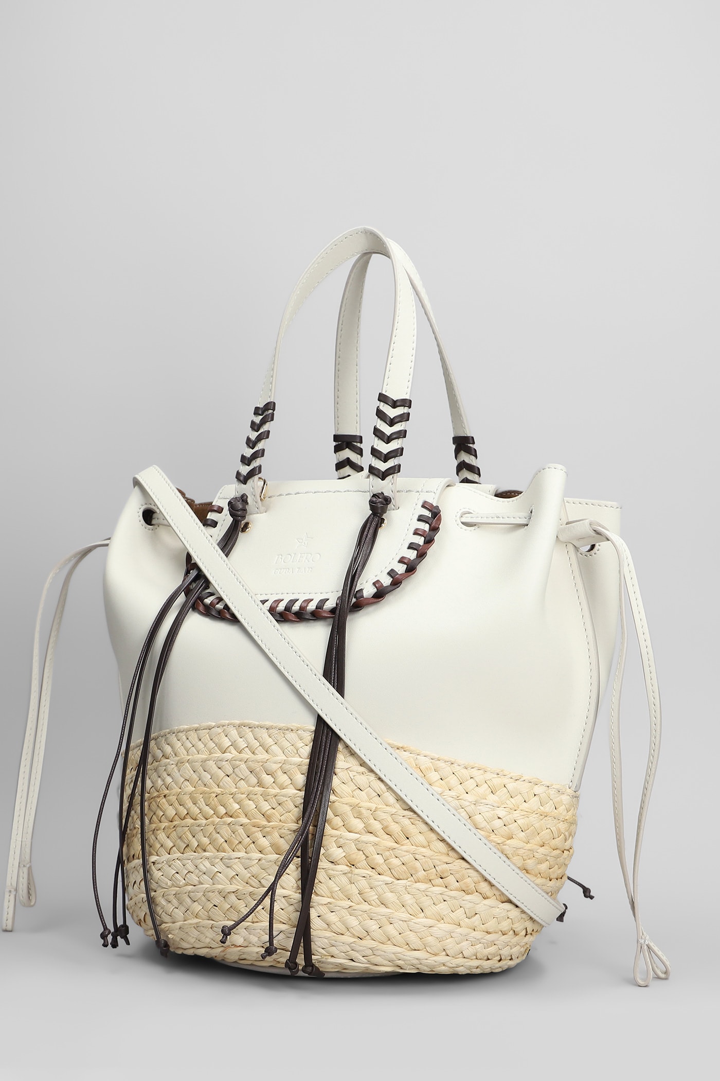 Cuba Lab Bolero Tote In Beige Raffia In Neutral