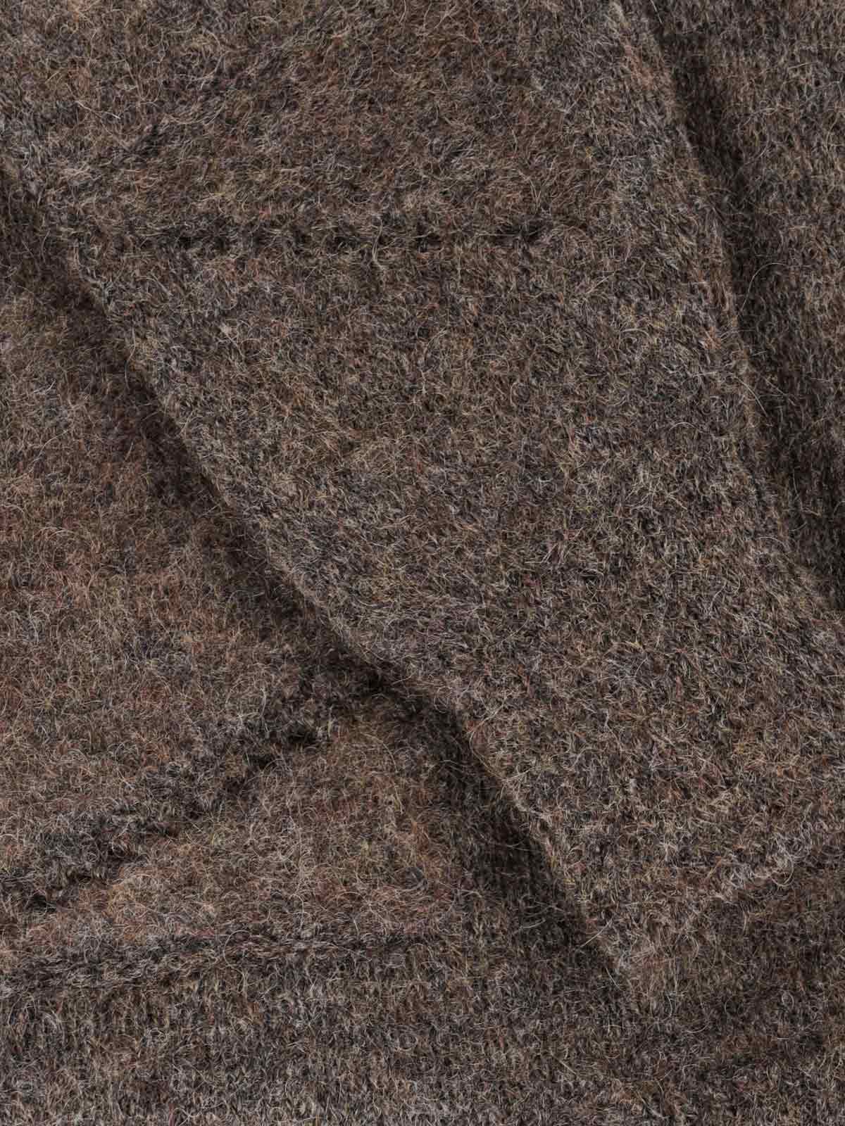 Roa Dropstitch Sweater In Brown