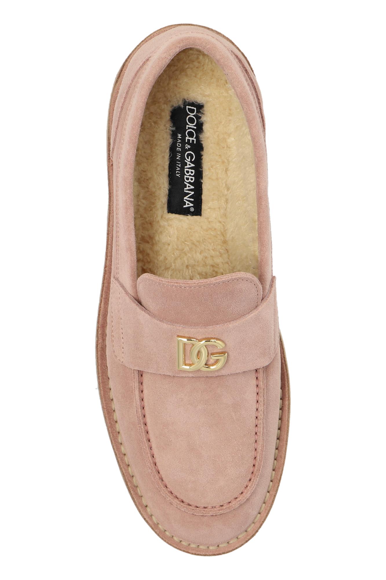 Shop Dolce & Gabbana Shoes Type Loafers In Rosa