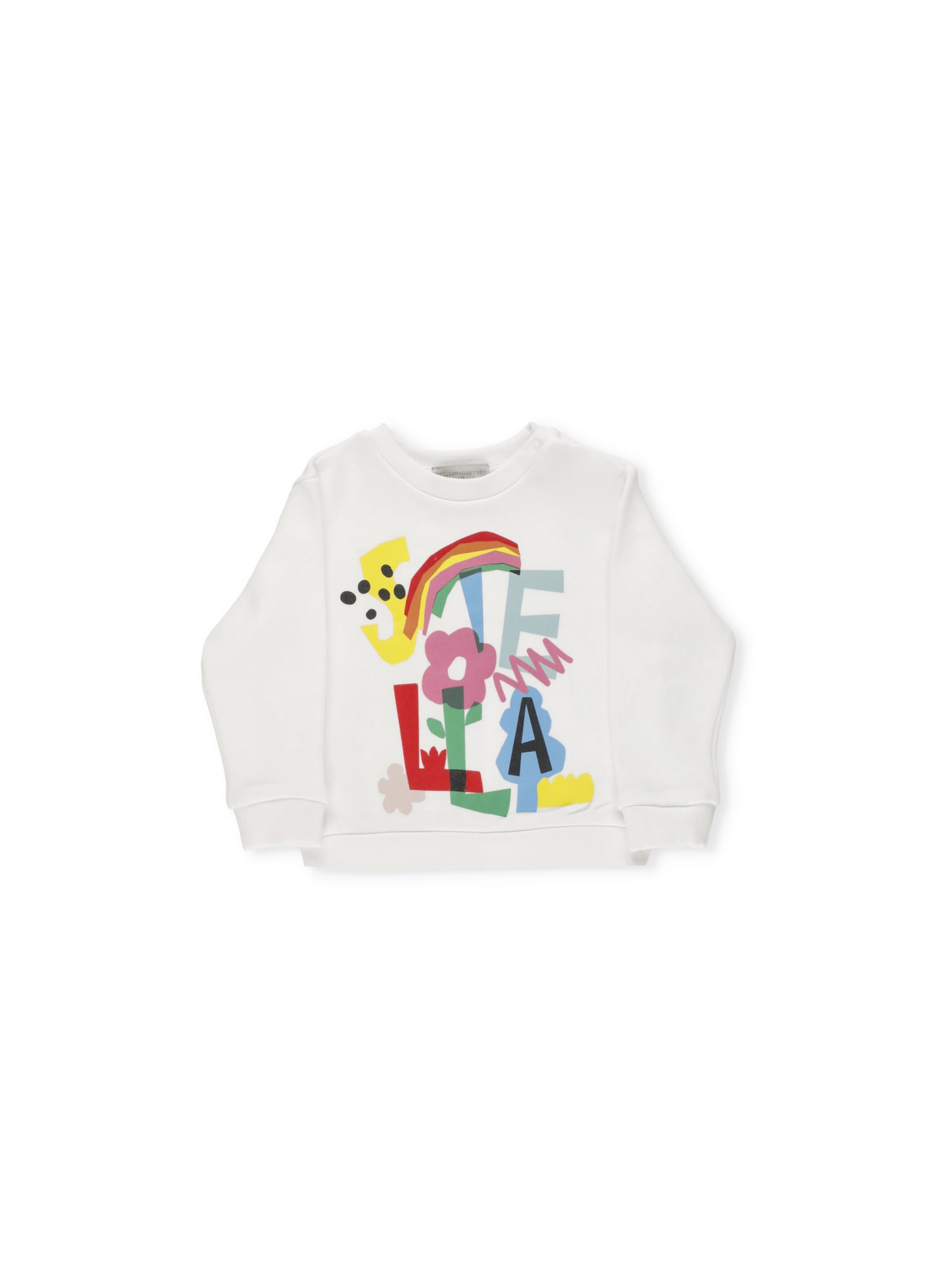 Stella McCartney Sweatshirt With Printed Logo And Rainbow