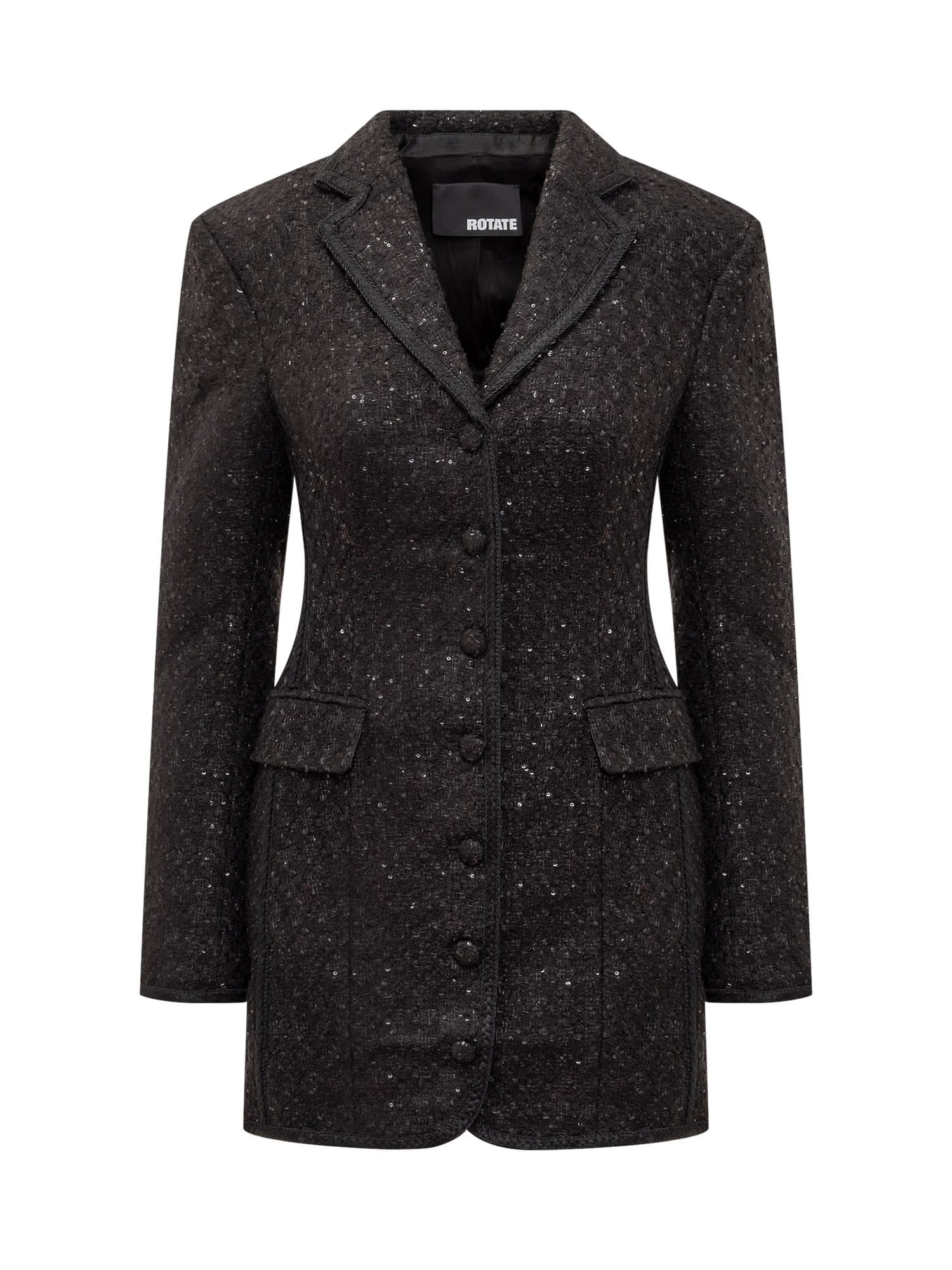 Shop Rotate Birger Christensen Blazer Dress In Black