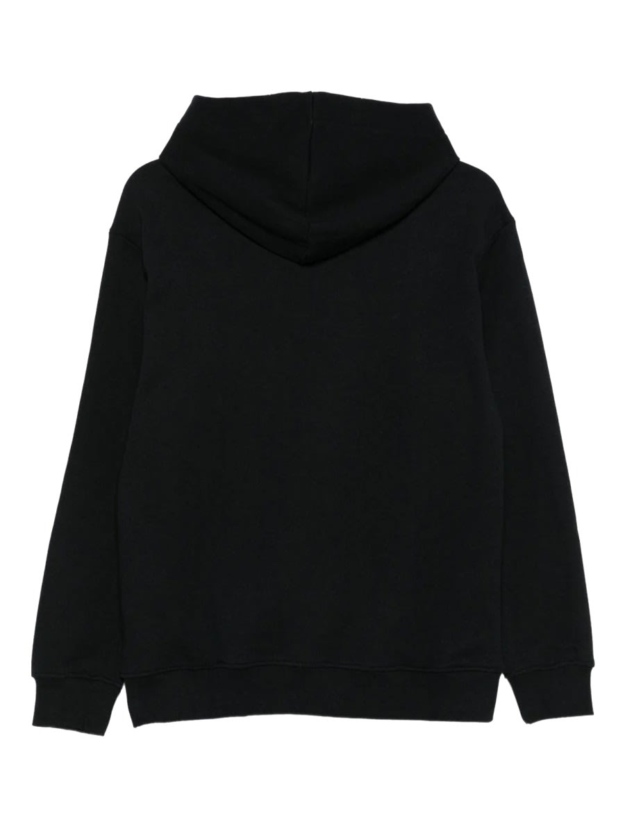 Msgm Sweatshirt With Logo In Black