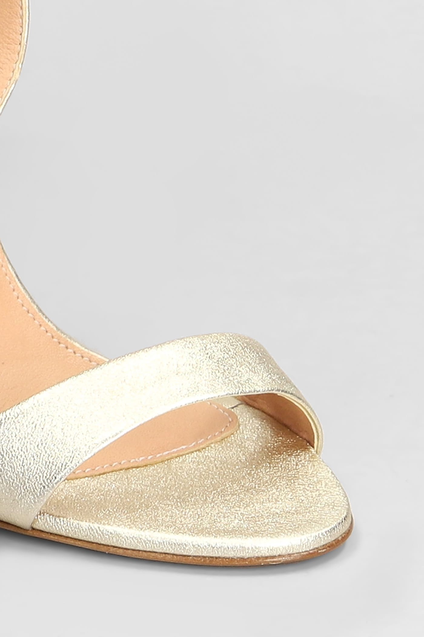 The Seller Sandals In Platinum Leather
