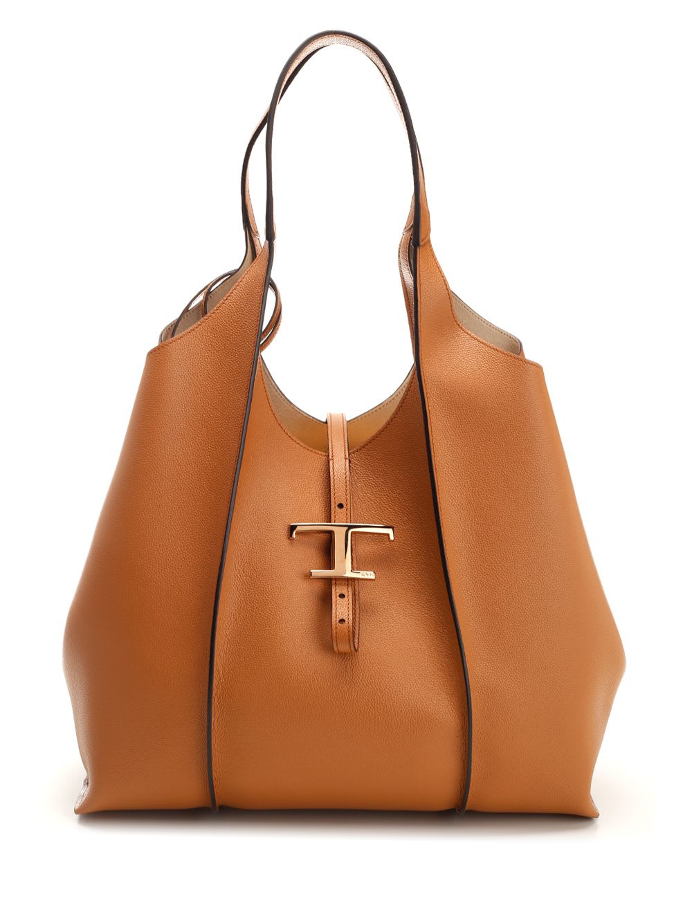 Shop Tod's T Timeless Medium Shopping Bag In Brown