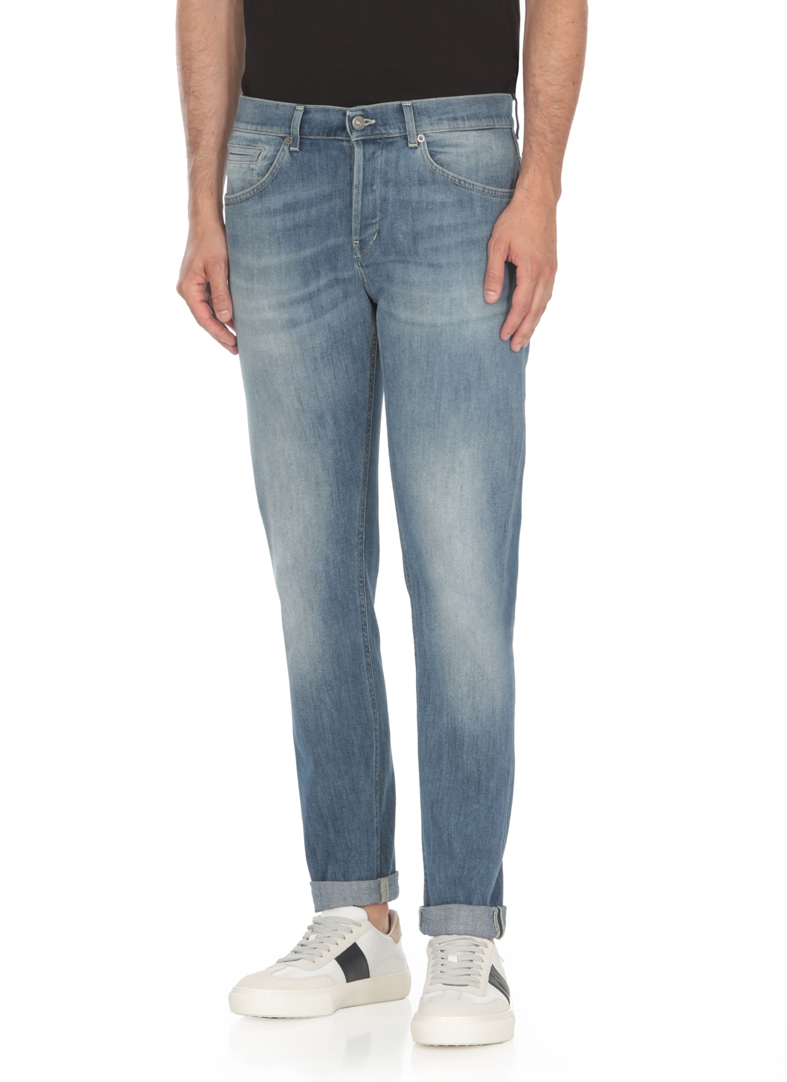 Shop Dondup George Jeans In Blue