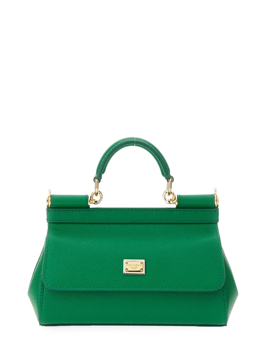 Shop Dolce & Gabbana Bag Sicily Small In Green