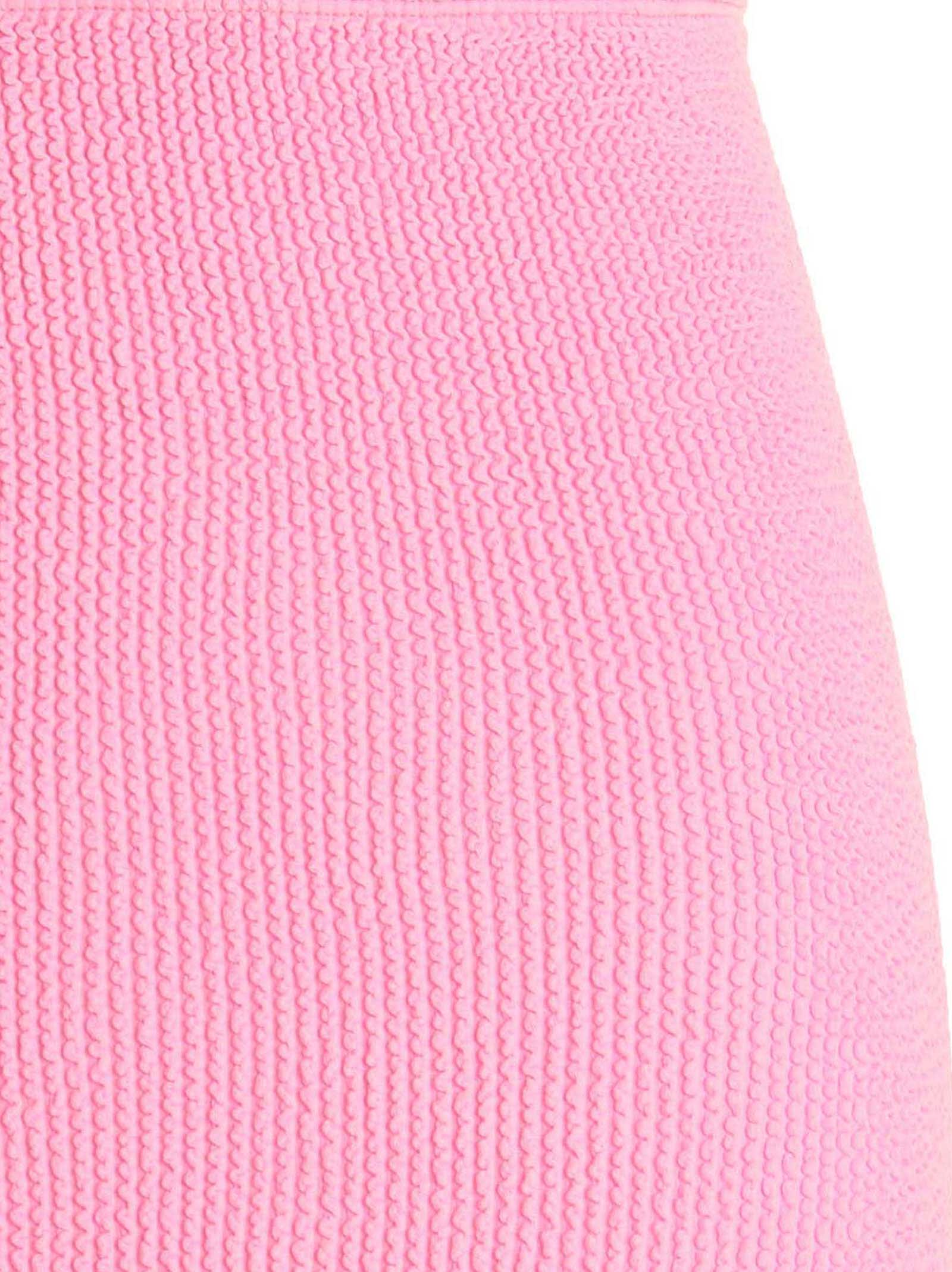Shop Hunza G Miniskirt In Pink
