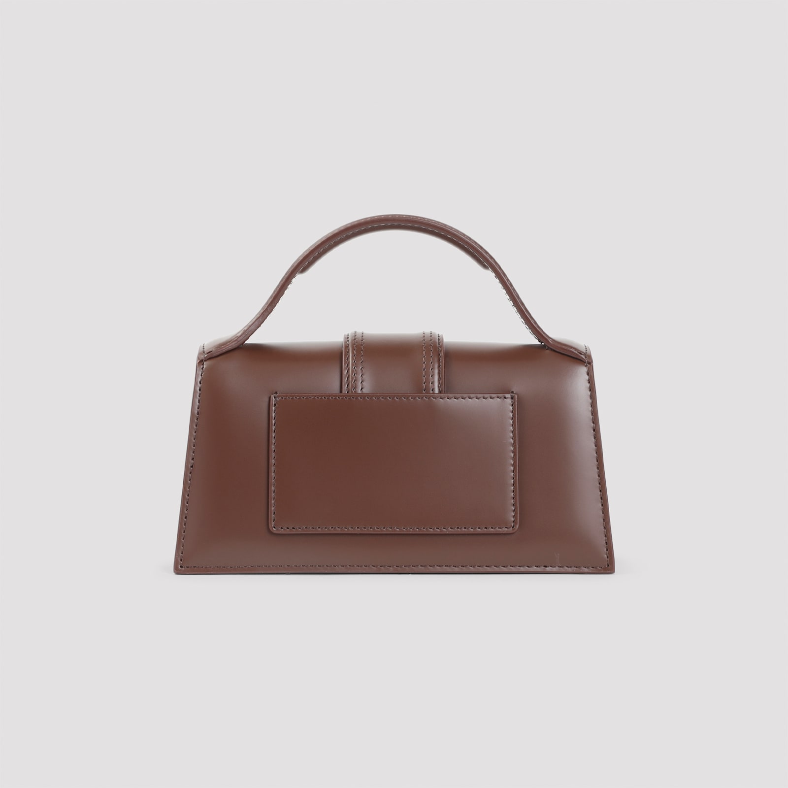 Jacquemus Calf Leather Shoulder Bag With Detachable Strap In Brown