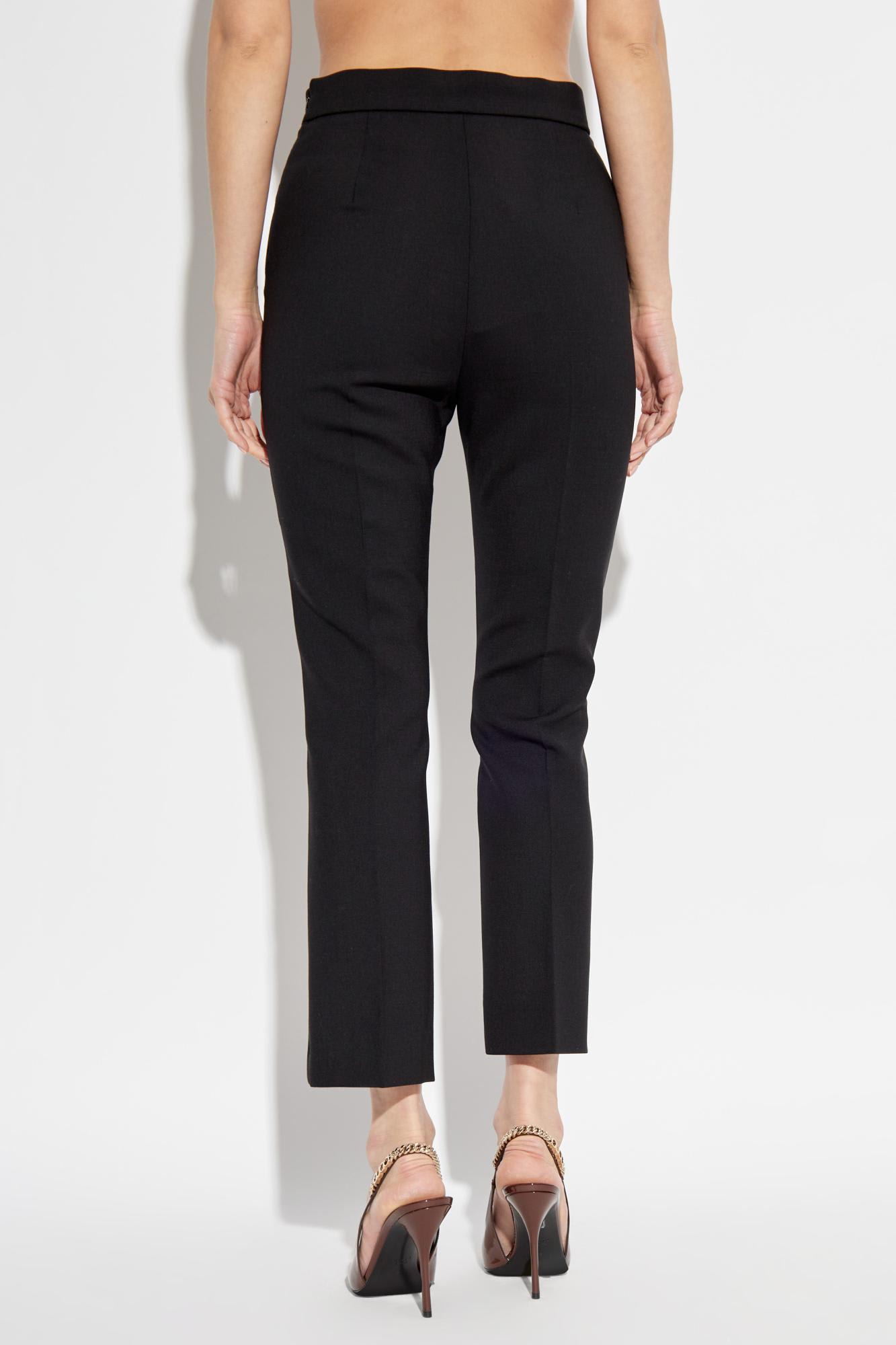 Max Mara Pleated Pants Nepeta In Black
