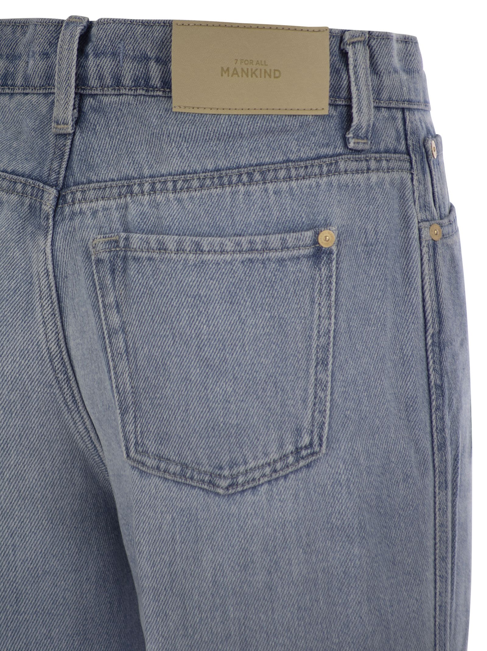 7 For All Mankind Modern Dojo Tailorless Tre Light Blue In Light Denim