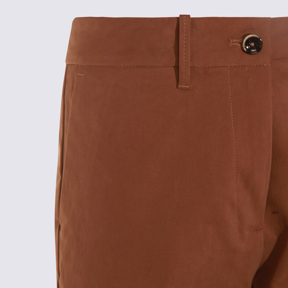 Nine In The Morning Straight-leg Trousers In Brown