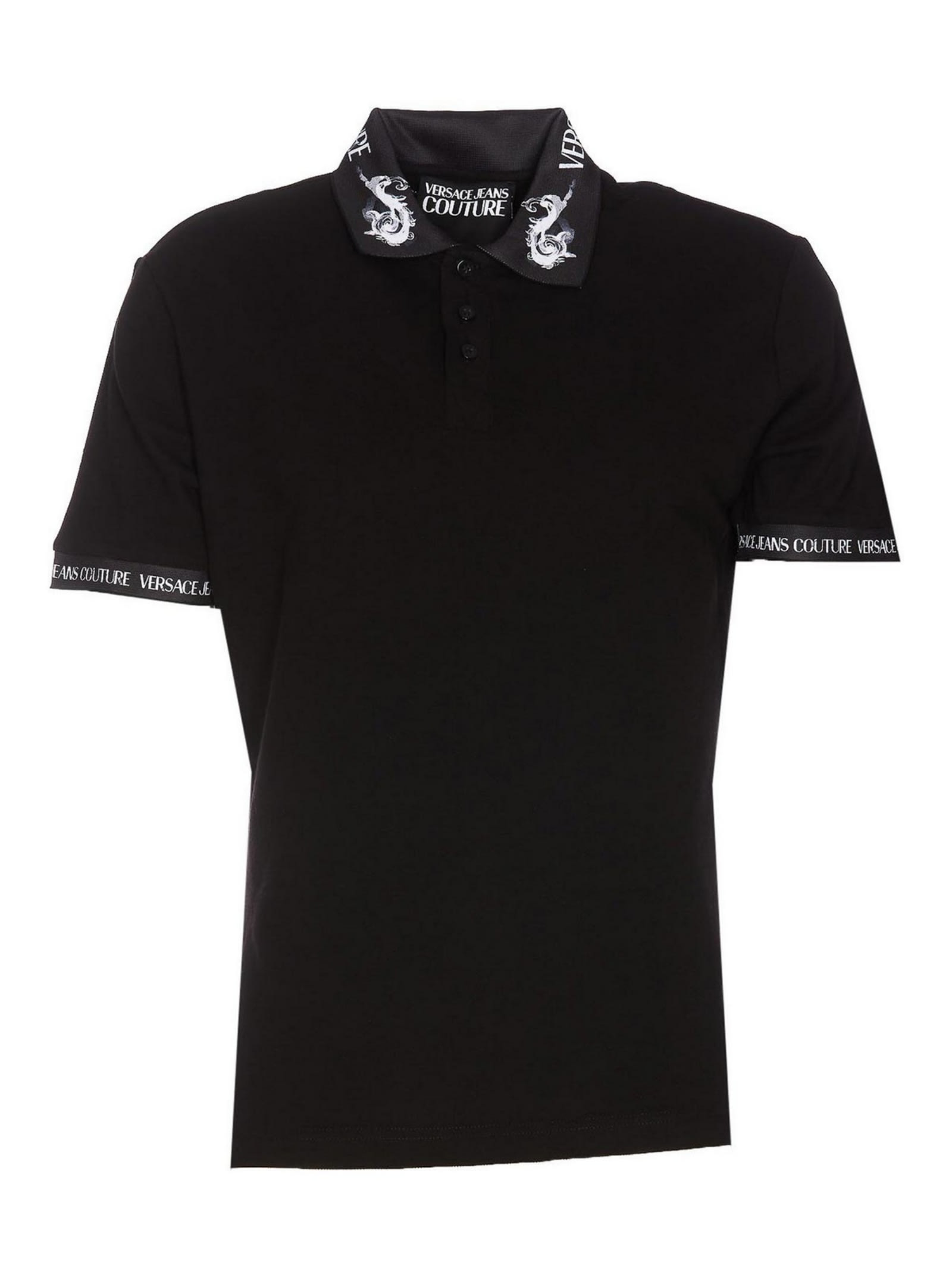 Versace Jeans Couture Polo In Black