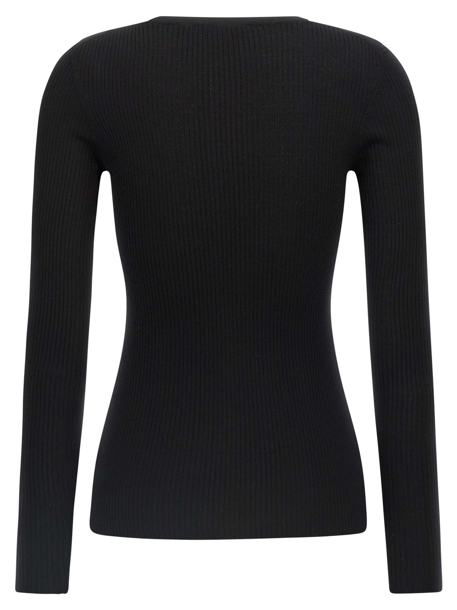 Theory Ribbed Sweater In Black