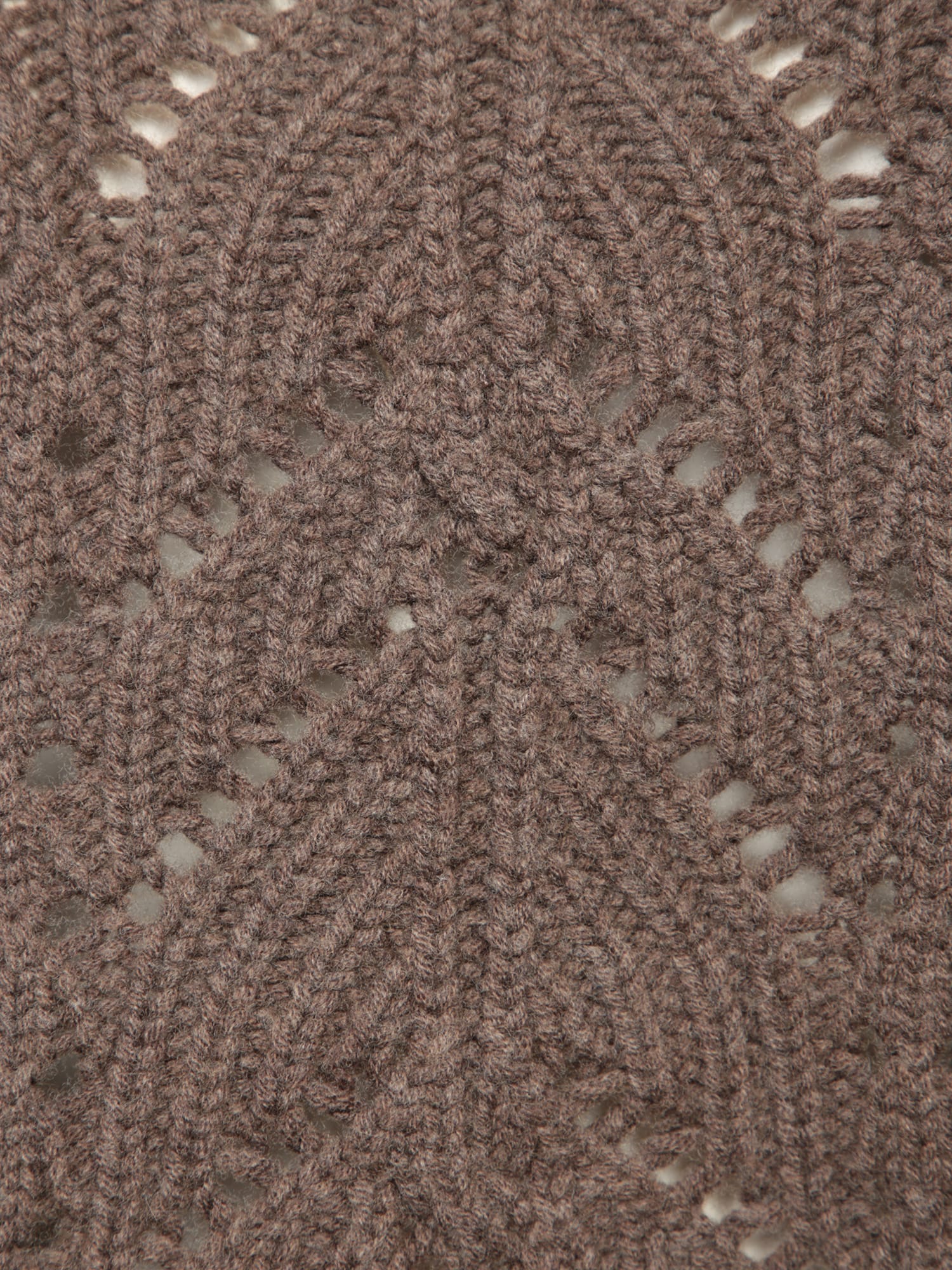 LOULOU STUDIO GUSTAVIA LACE TAUPE SWEATER