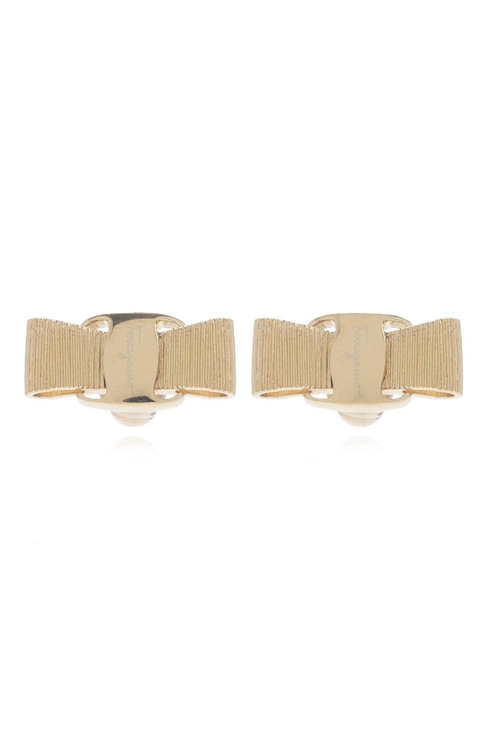 Ferragamo Vara Bow Detailed Earrings