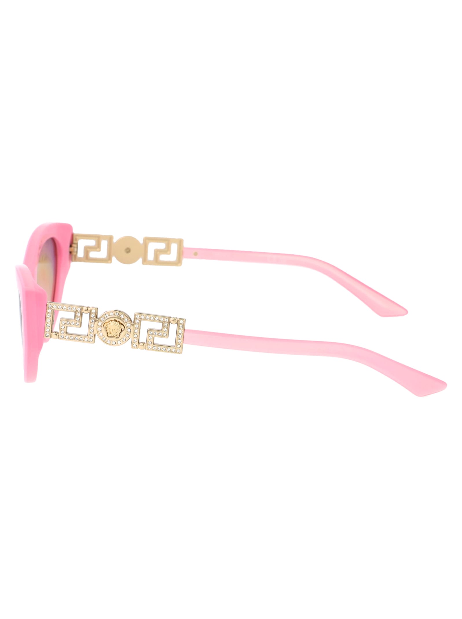 Shop Versace 0ve4470b Sunglasses In 5473/5 Perla Pastel Pink