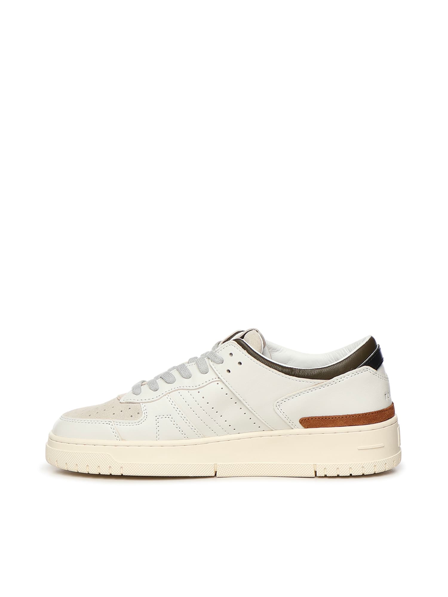 Date Torneo Leather Sneakers In White