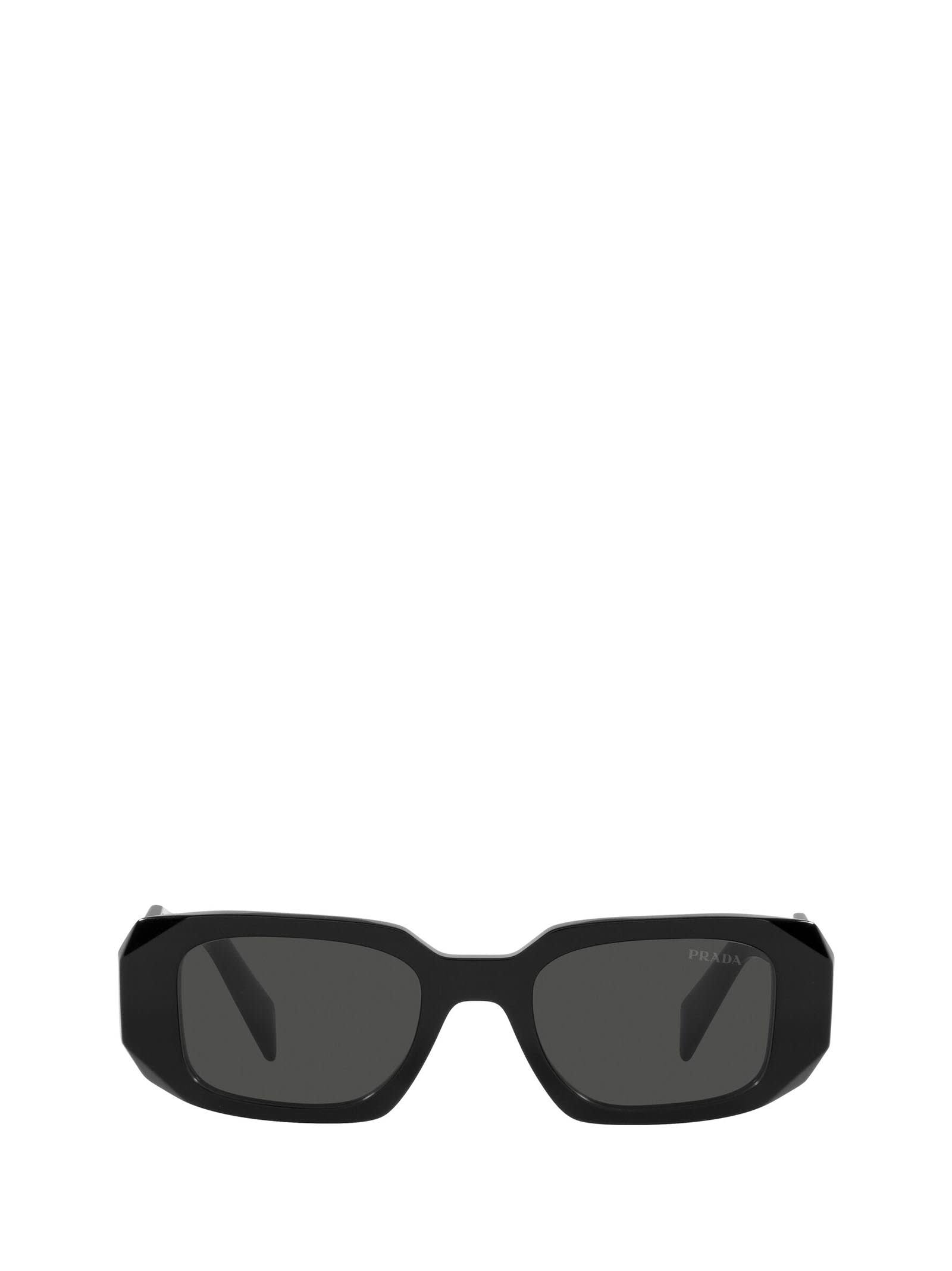Shop Prada Pr 17ws Black Sunglasses