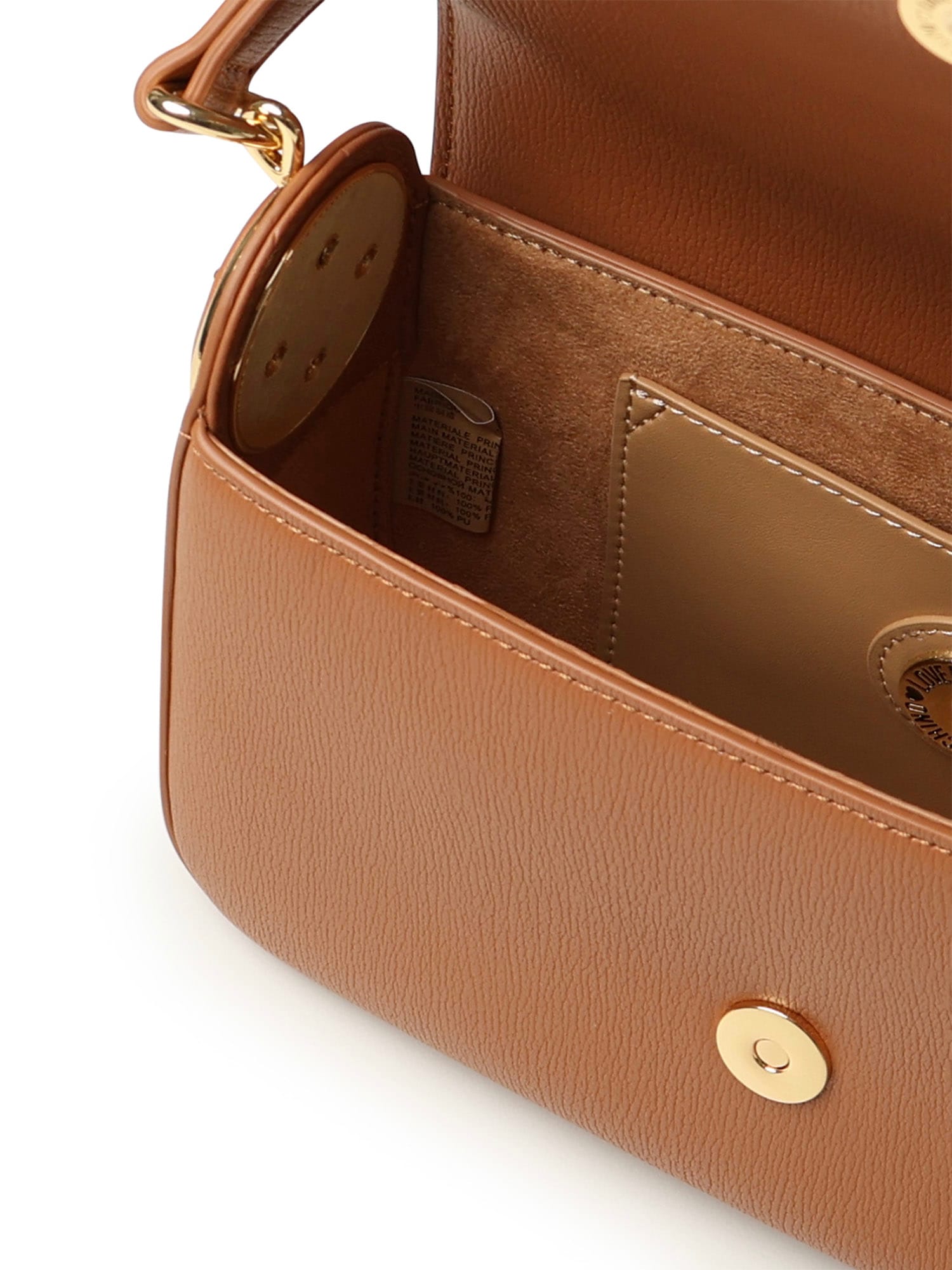 Love Moschino Logo-lettering Shoulder Bag In Brown