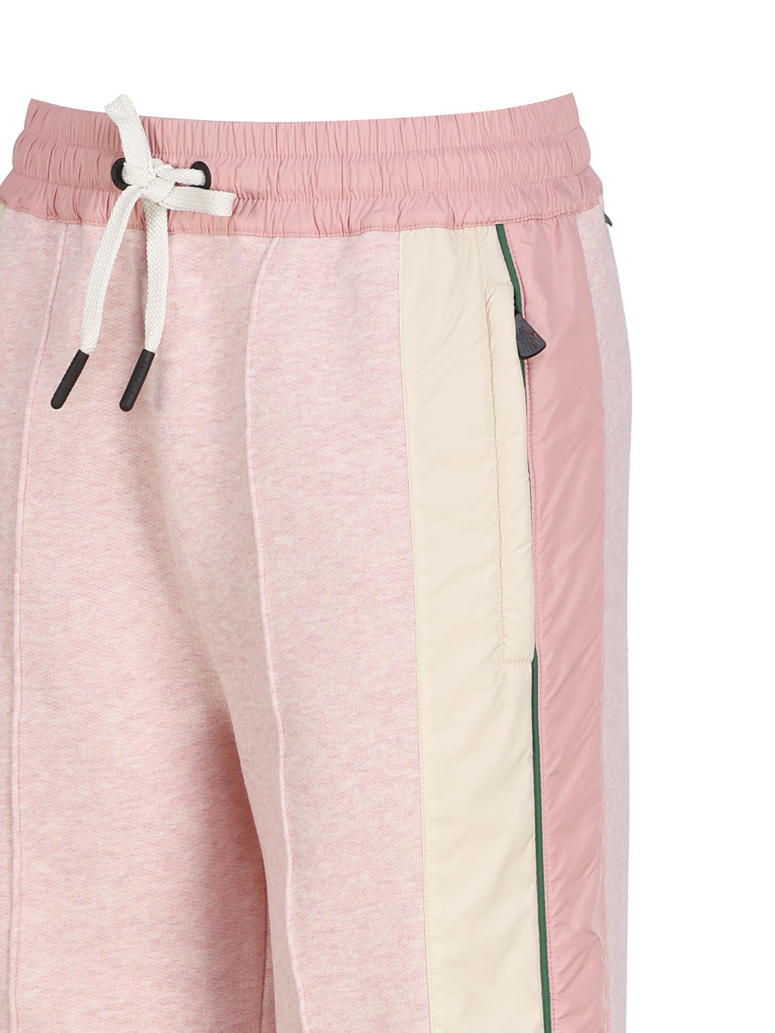 Shop Moncler Pile Pants In Pink