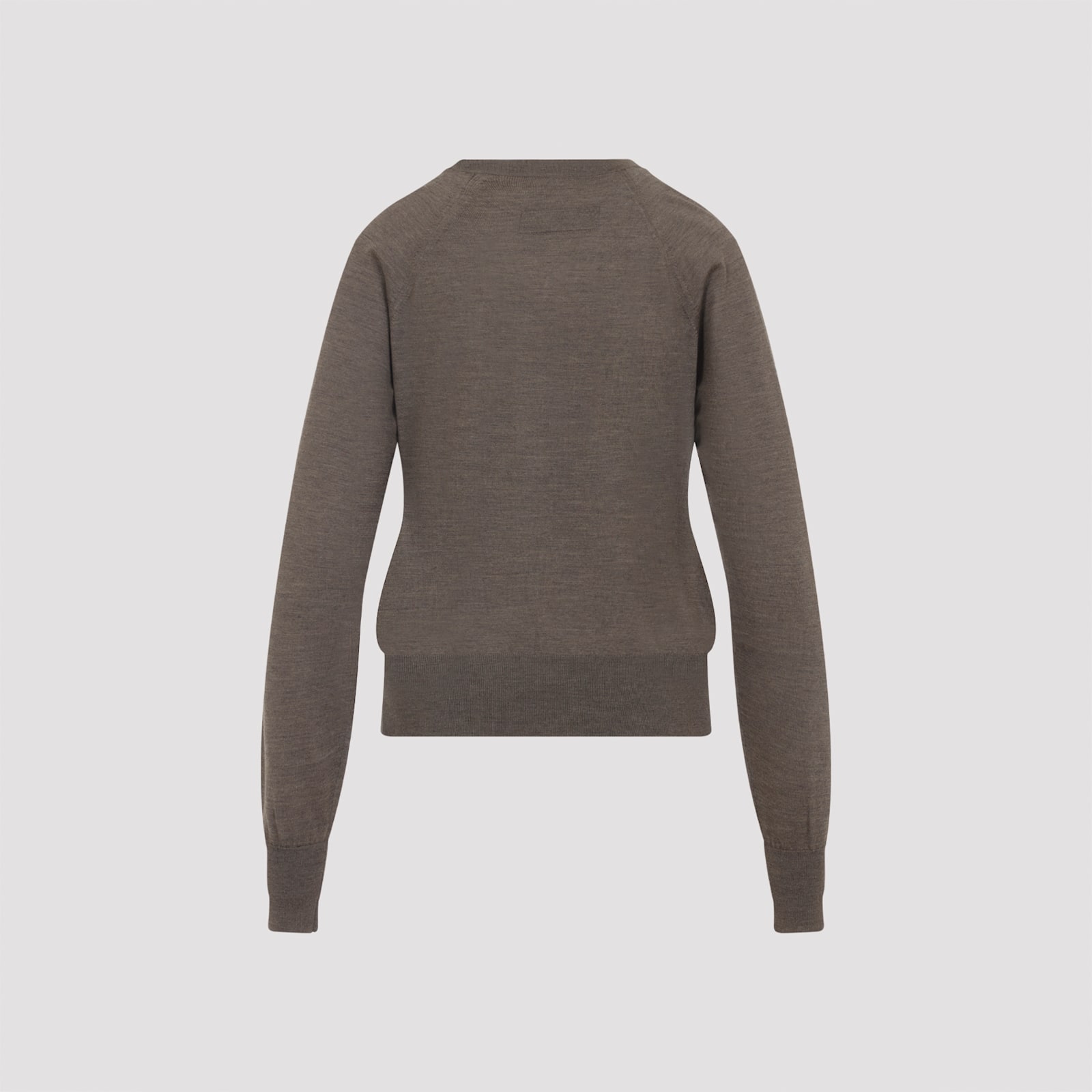 Phoebe Philo V-neck Raglan-sleeve Sweater In Brown