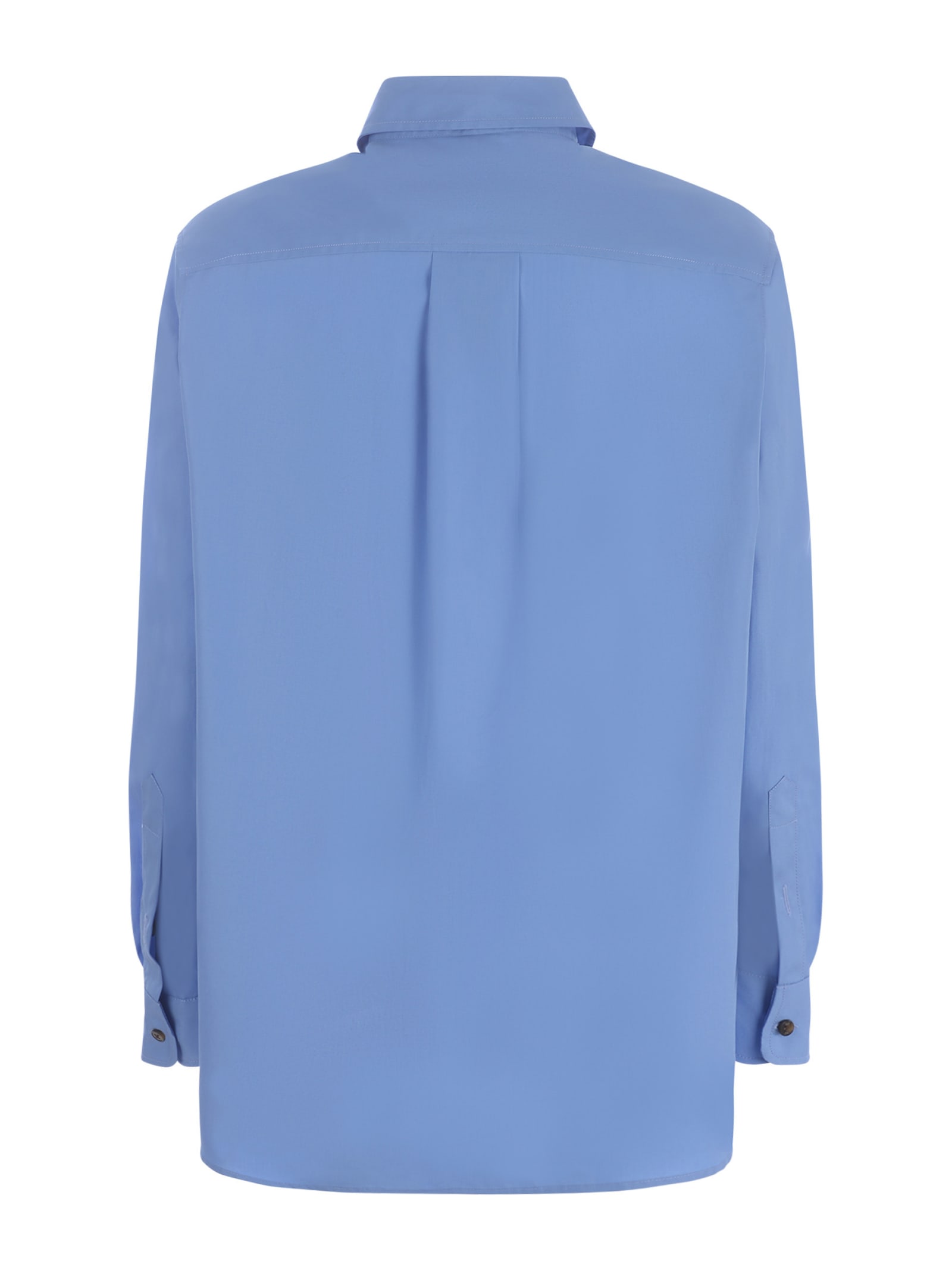 Shop Fay Shirt  In Cotton In Azzurro