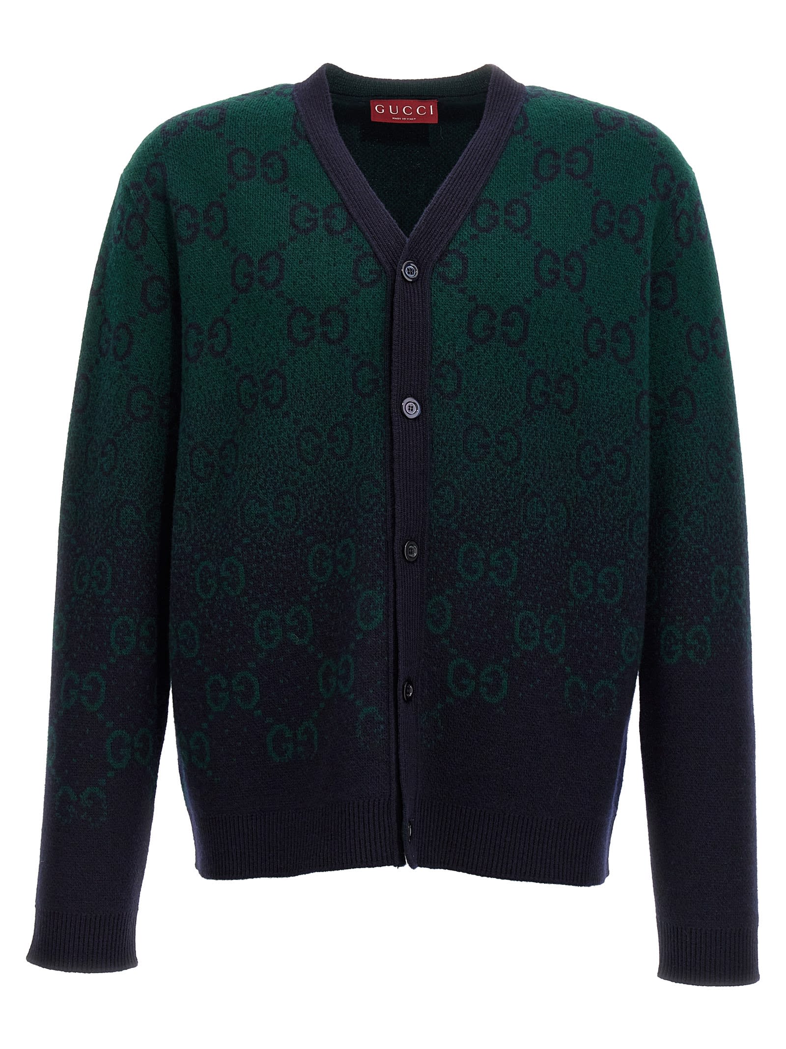 Shop Gucci Gg Degradé Cardigan In Multicolor