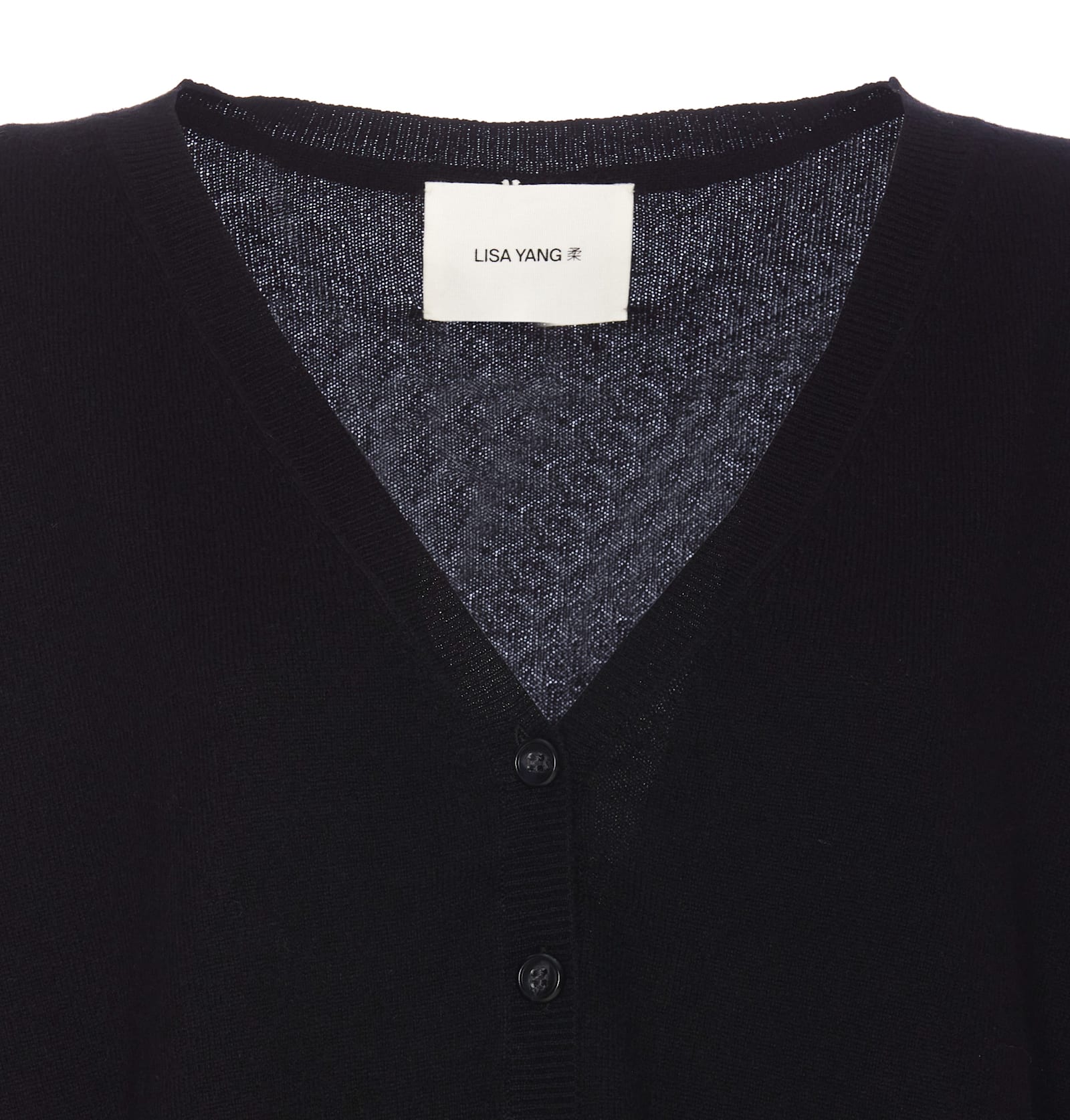 Shop Lisa Yang Abby Cardigan In Black