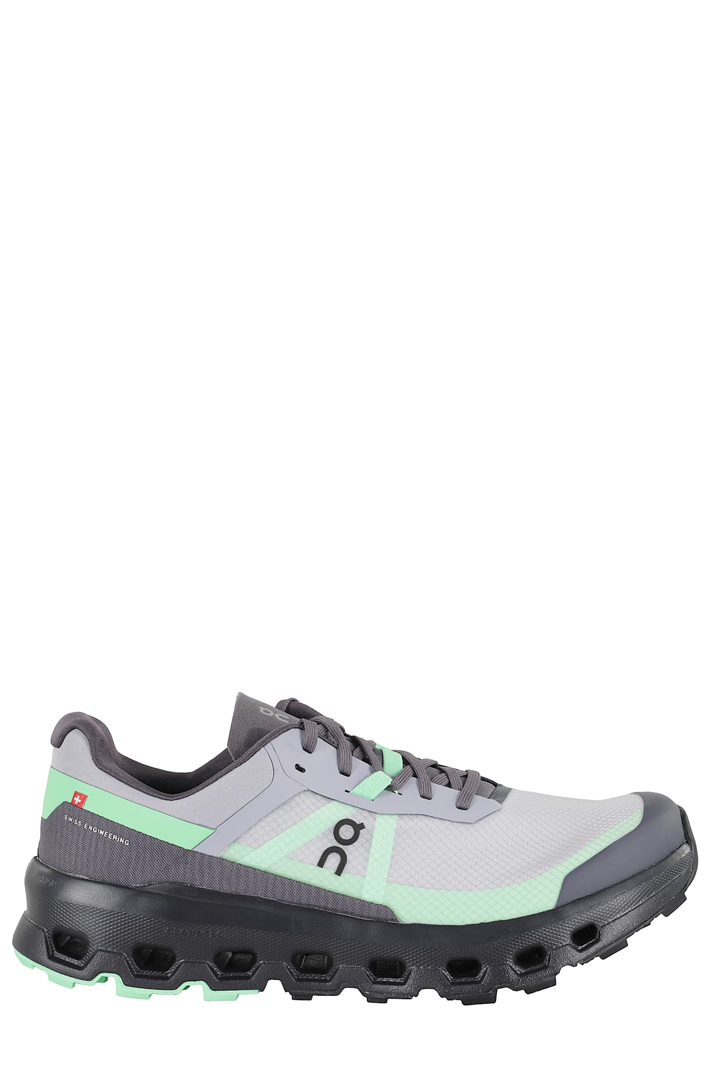 On Mens Lilac Cloudvista 2 Woven Trainers In Gray