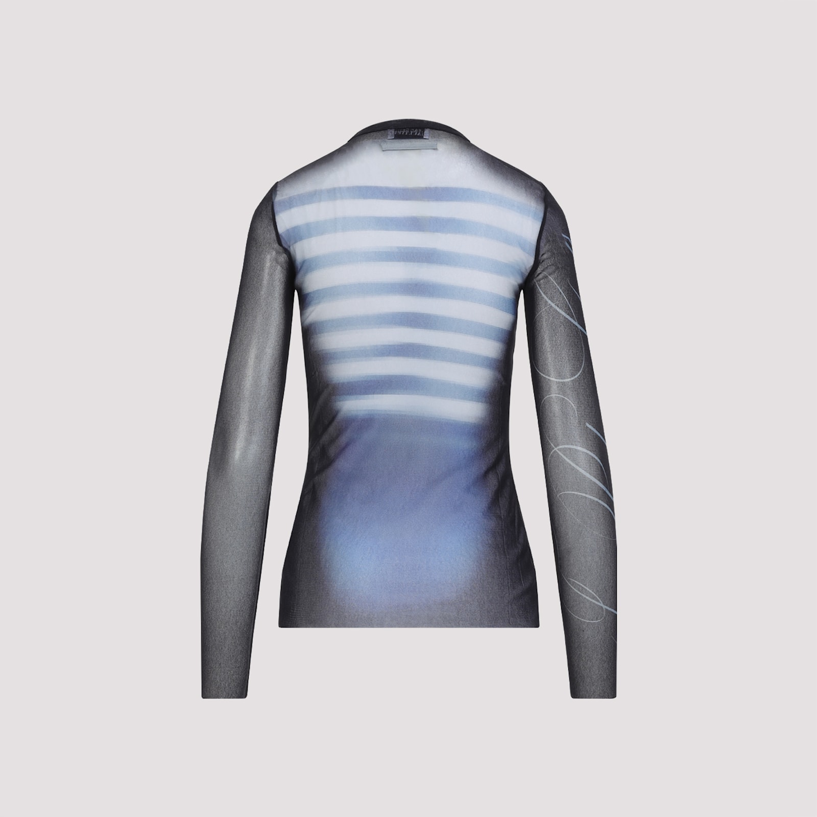 Shop Jean Paul Gaultier Le Mâle Top In Navy Lightblue White