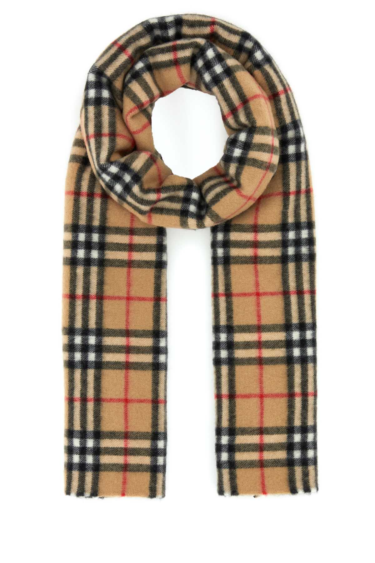 BURBERRY EMBROIDERED CASHMERE SCARF 