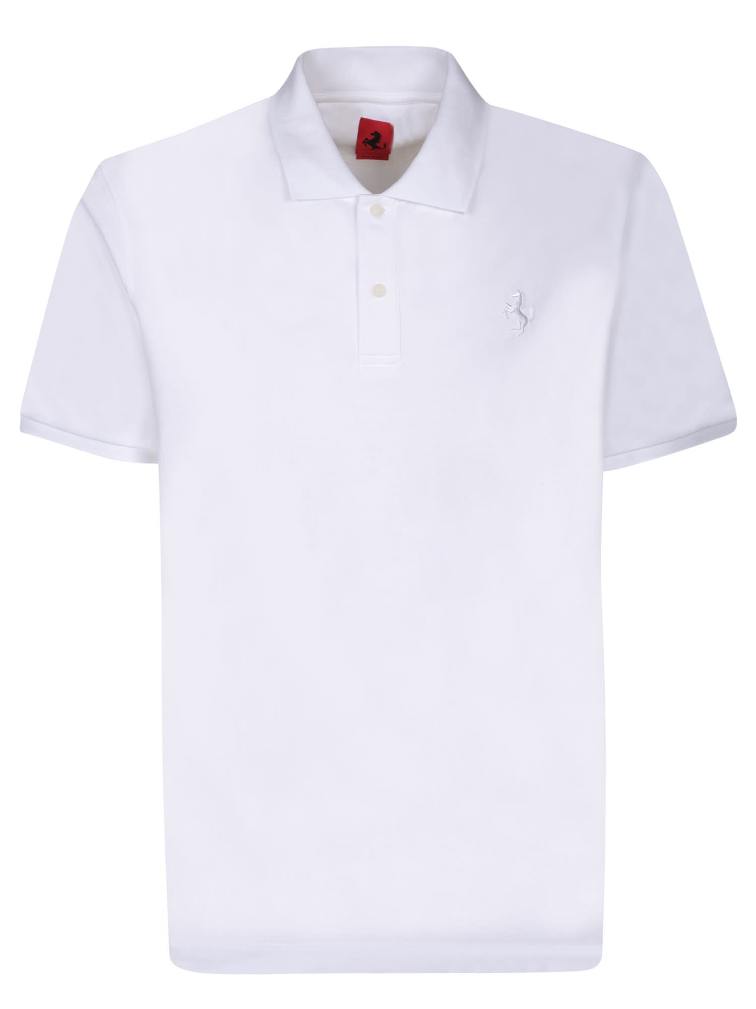 Cotton Piquã© White Polo Shirt