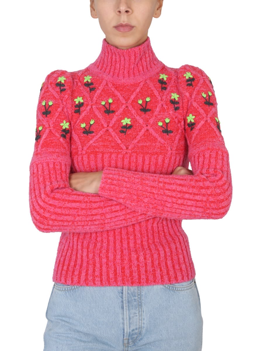 Cormio Turtleneck Sweater In Red