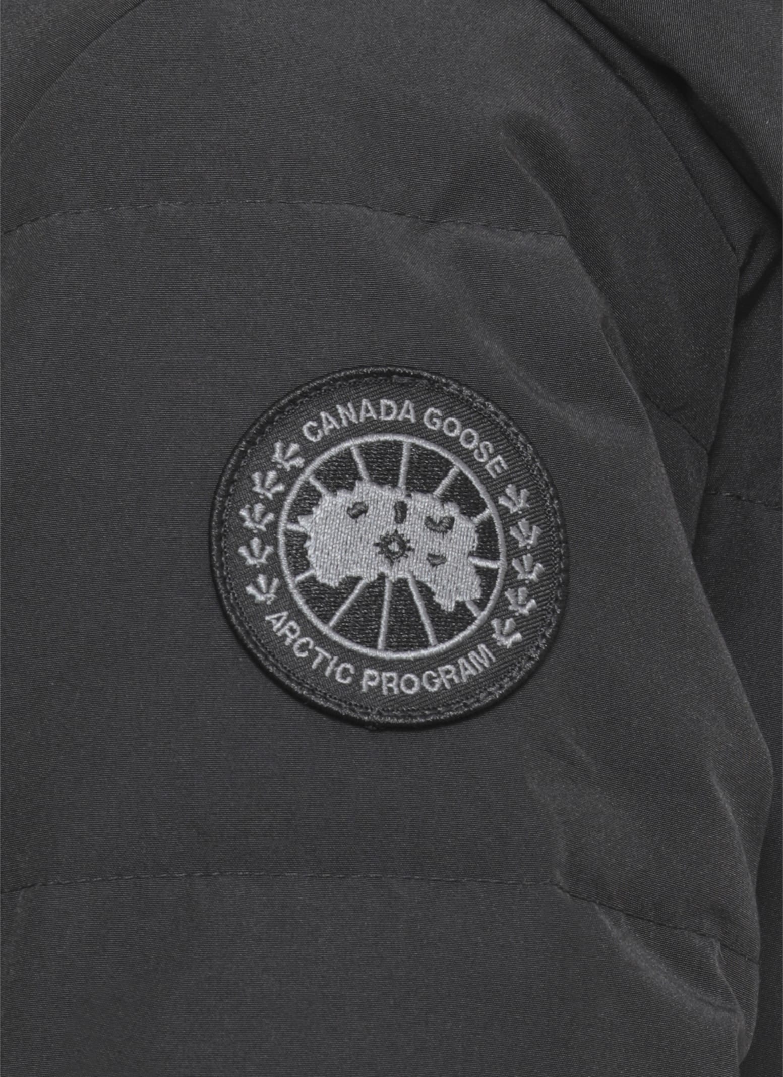 Canada Goose Padded Parka Removable Hood In Black