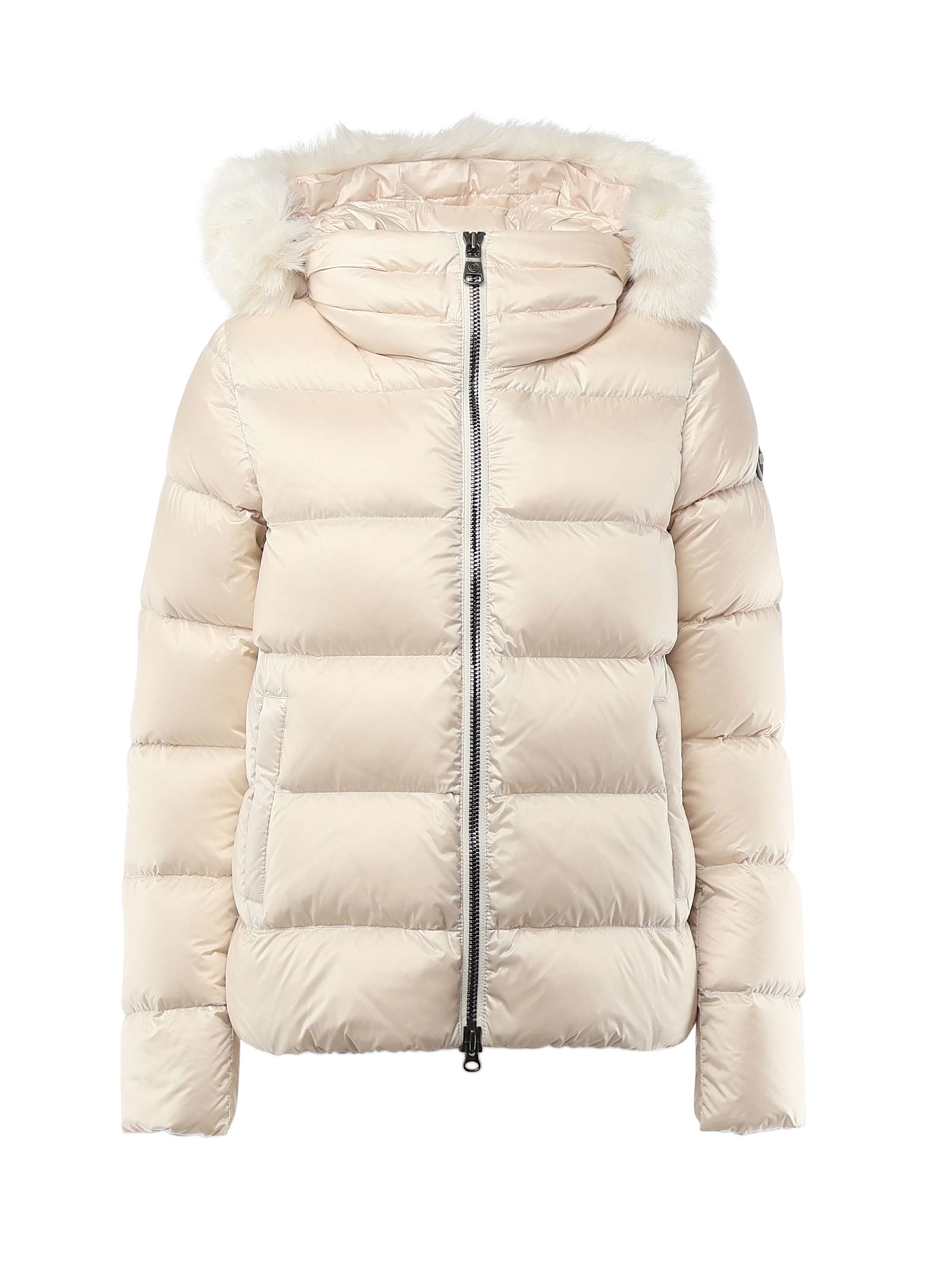 Down Jacket Detachable Faux Fur Hood